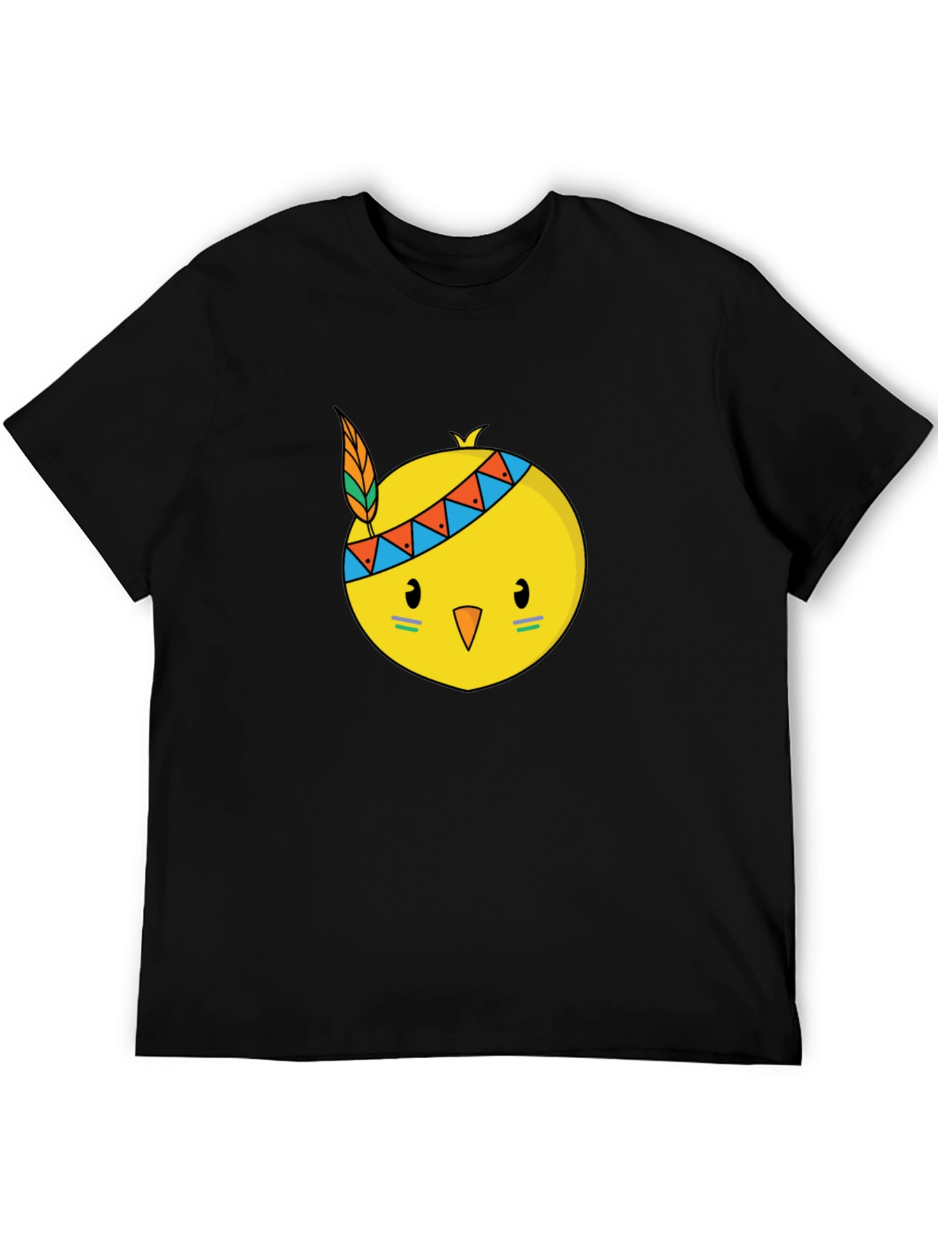Native Chick Graphic Black T-Shirt