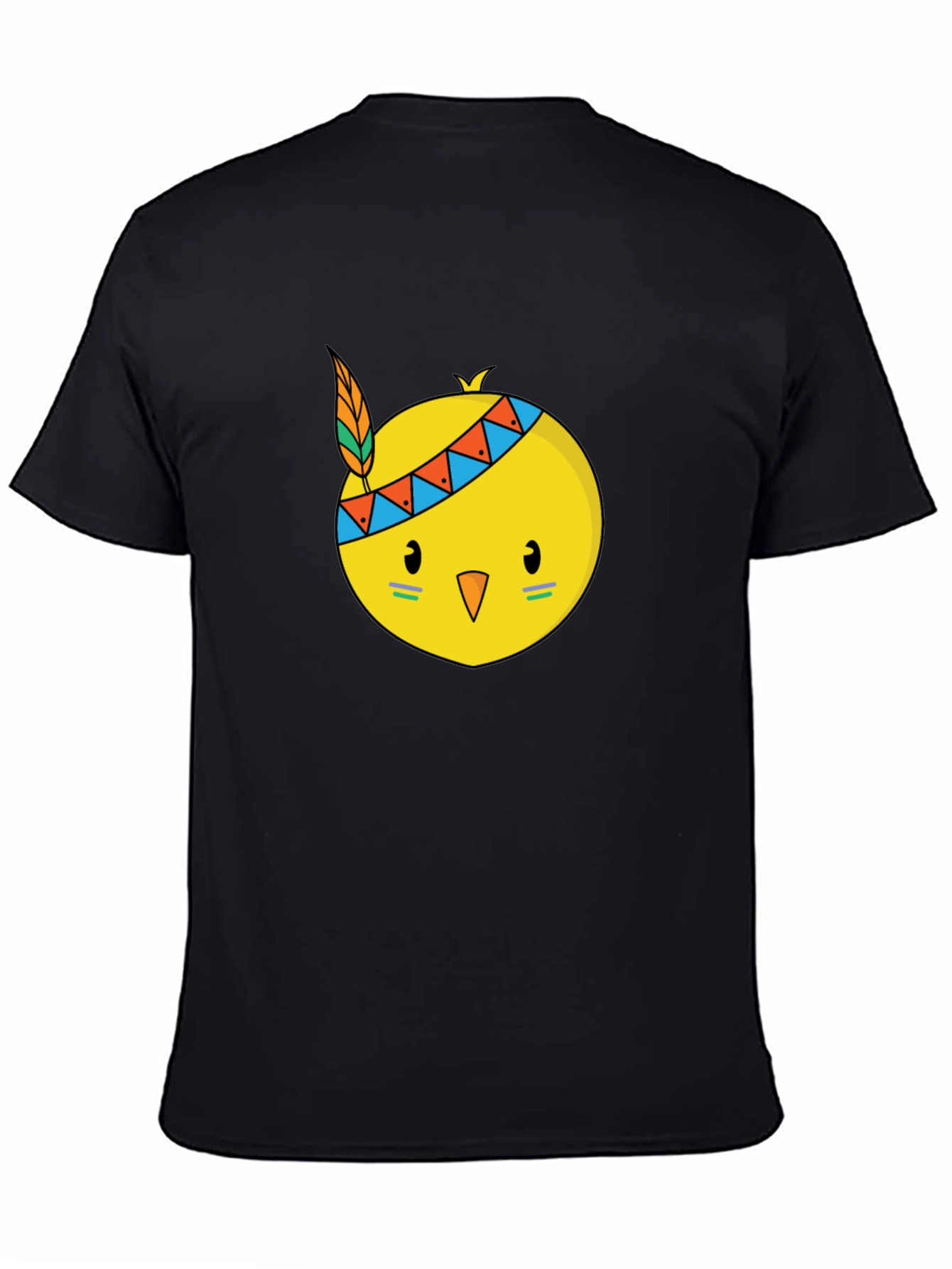 Native Chick Graphic Black T-Shirt