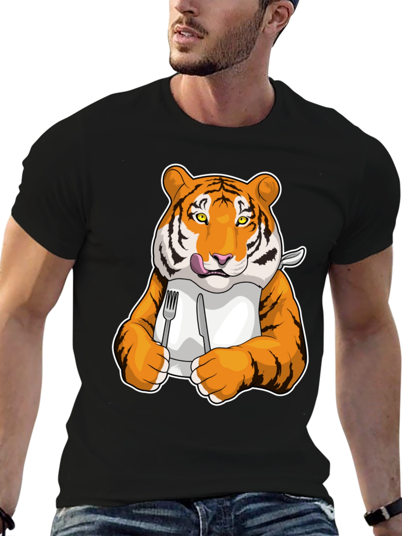 Tiger Ready to Eat Graphic Tee