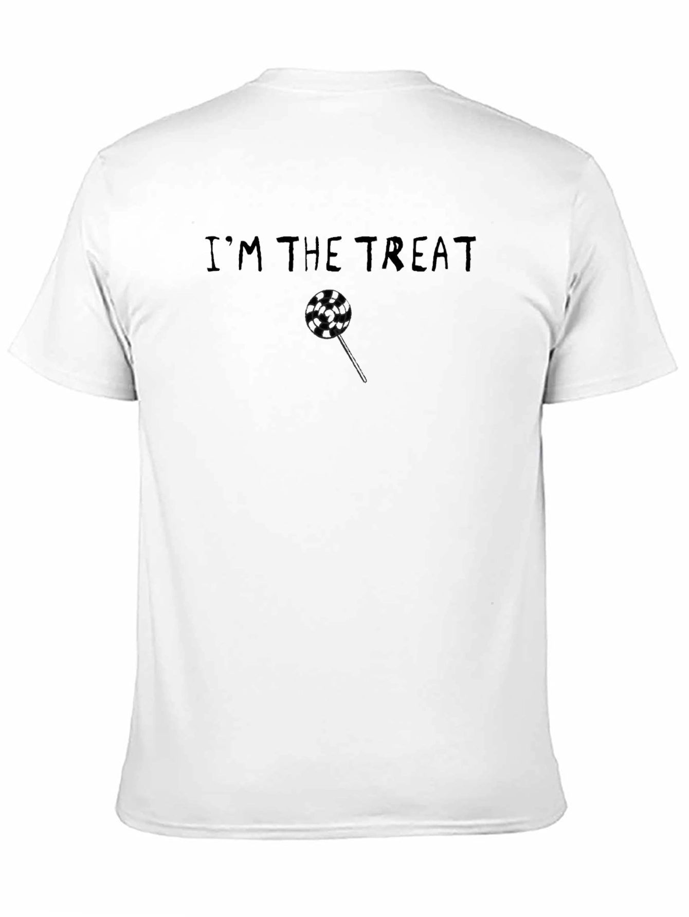 Im the Treat Graphic Tee - Black Cotton Casual