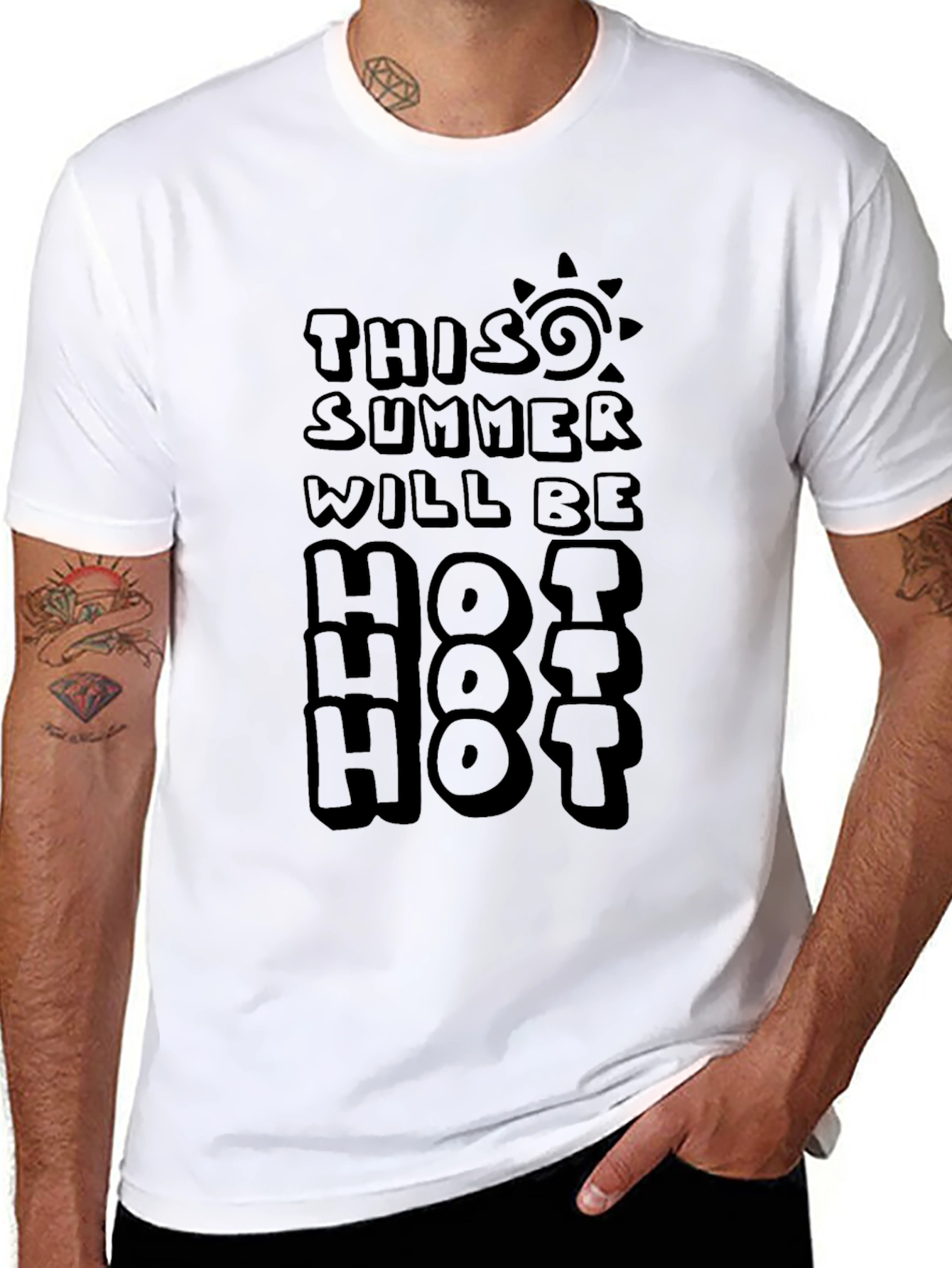 Summer Hot T-Shirt - Unisex Black Tee