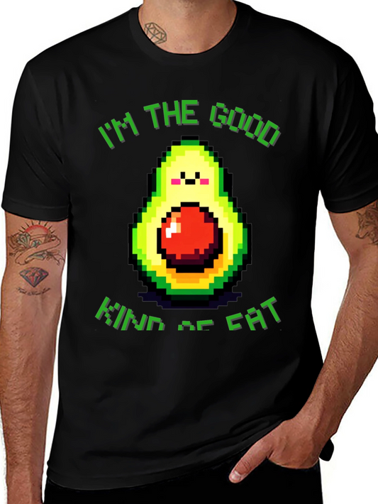Funny Avocado T-Shirt - Im the Good Kind of Fat