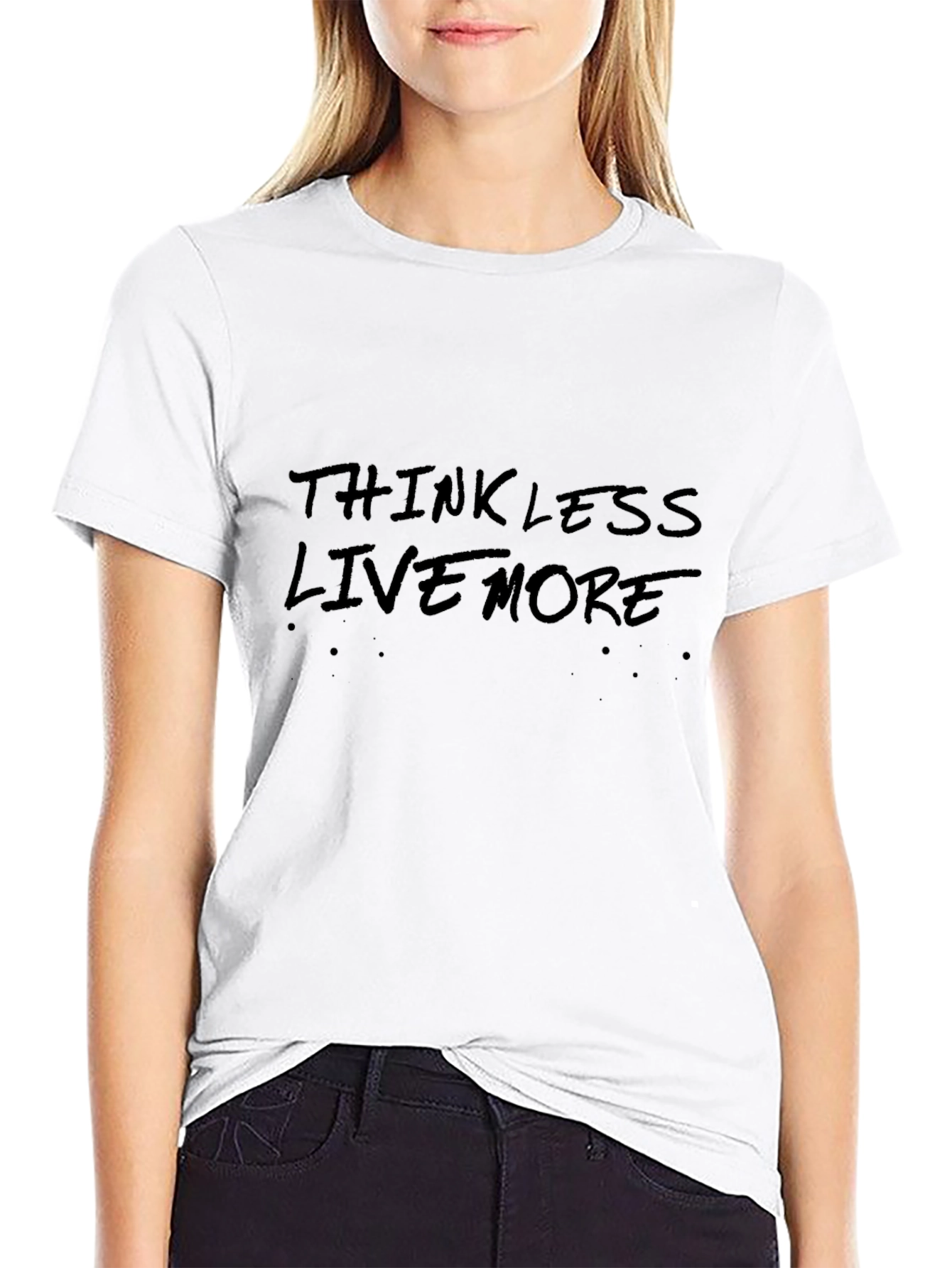 Thinkless Live More Graphic Tee - Black