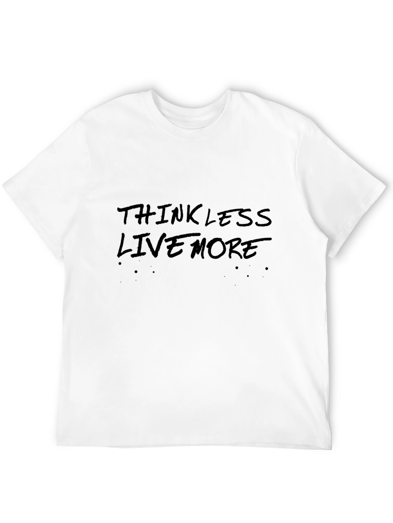 Thinkless Live More Graphic Tee - Black
