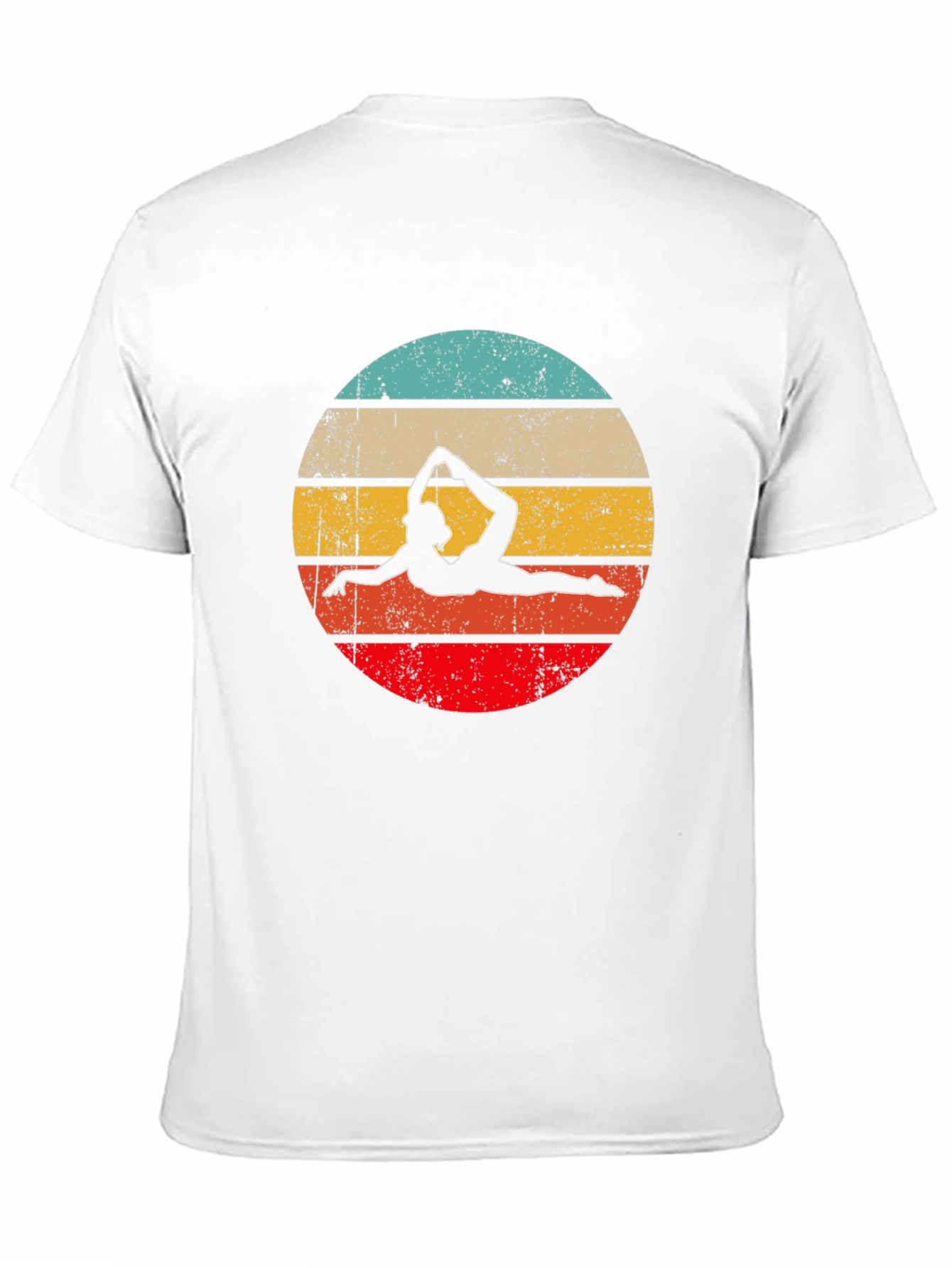 Yoga Pose Retro Graphic T-Shirt