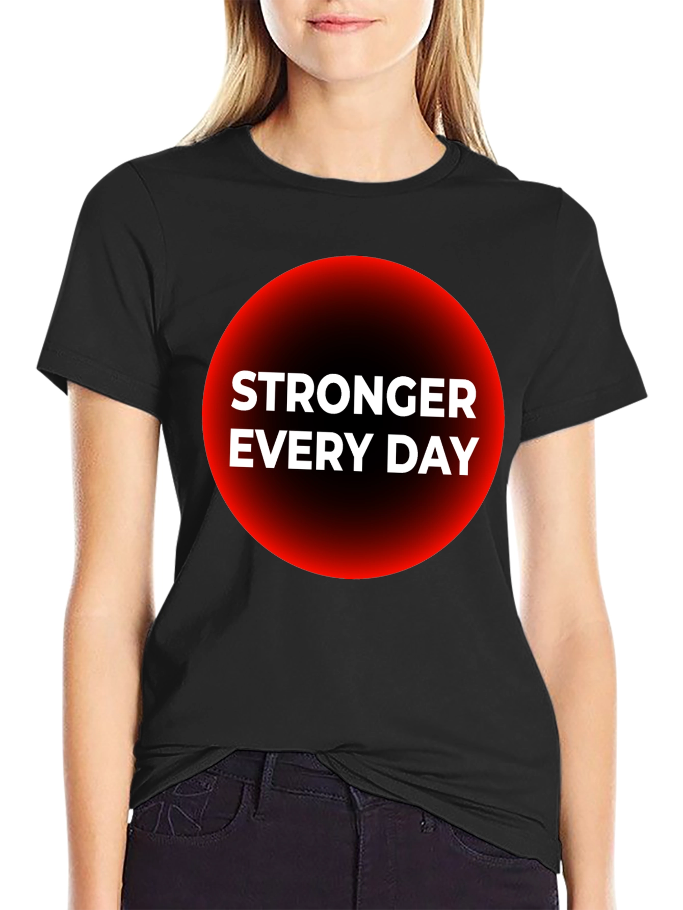 Stronger Everyday Graphic T-Shirt - Black