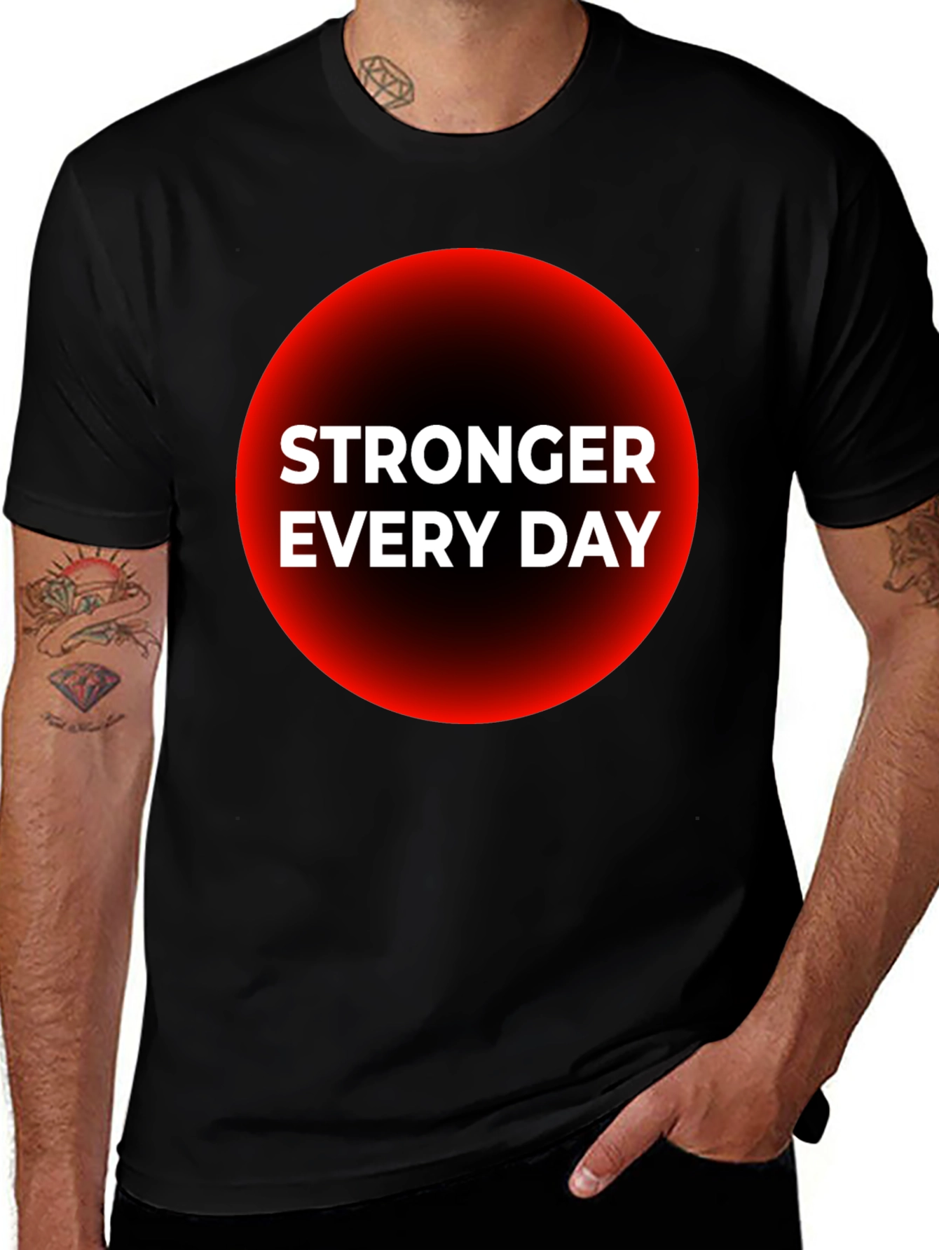 Stronger Everyday Graphic T-Shirt - Black