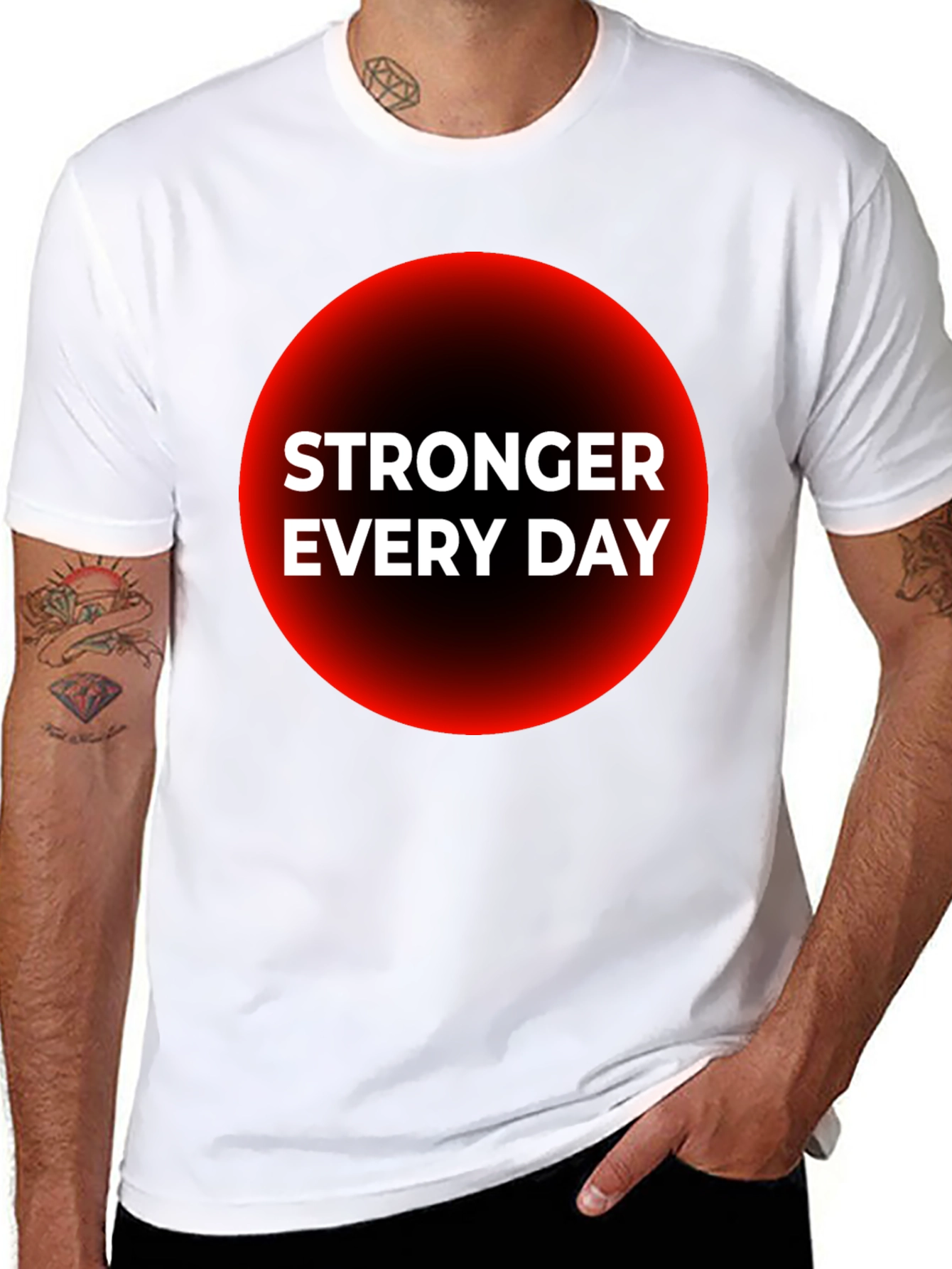 Stronger Everyday Graphic T-Shirt - Black