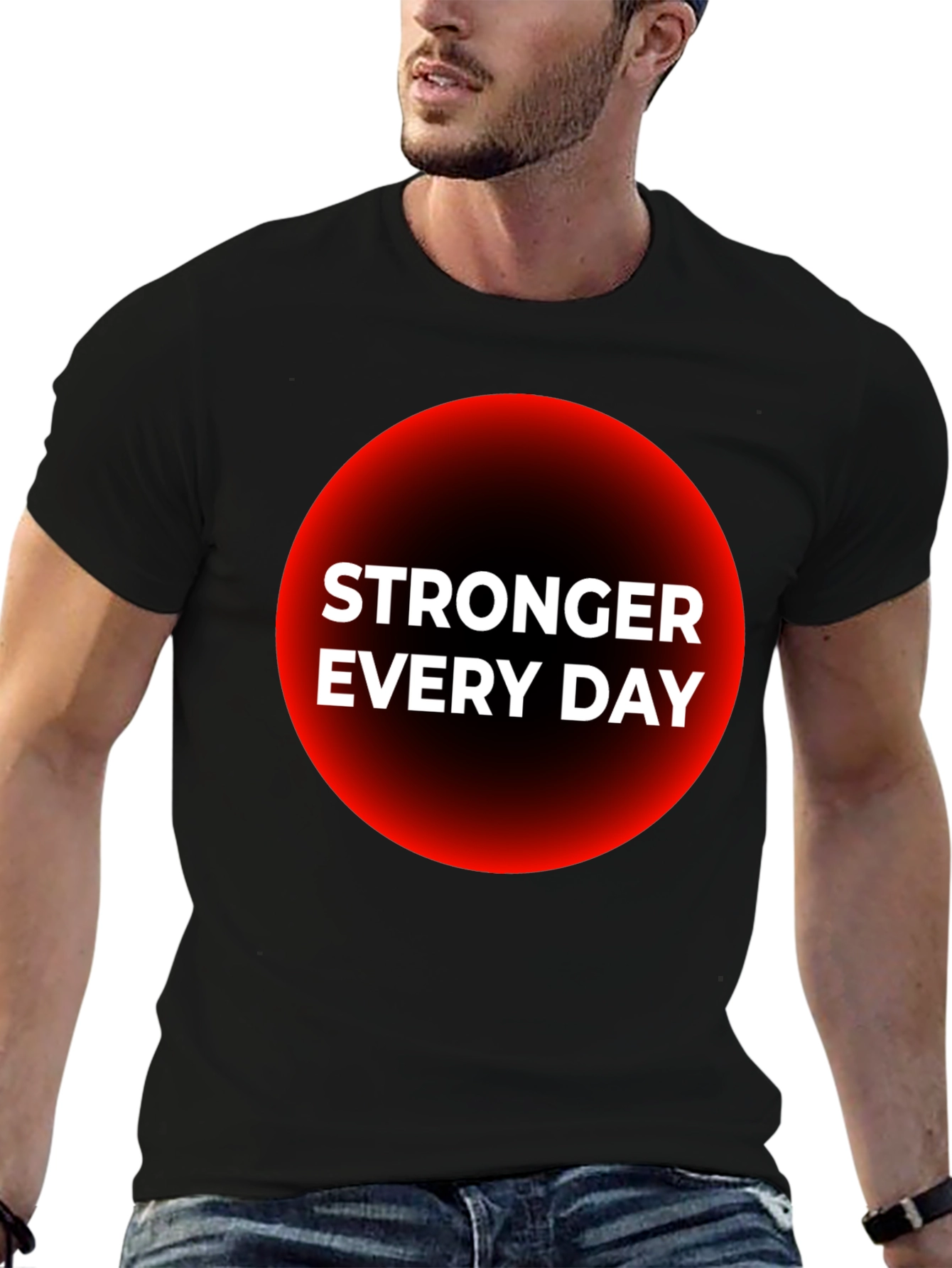 Stronger Everyday Graphic T-Shirt - Black