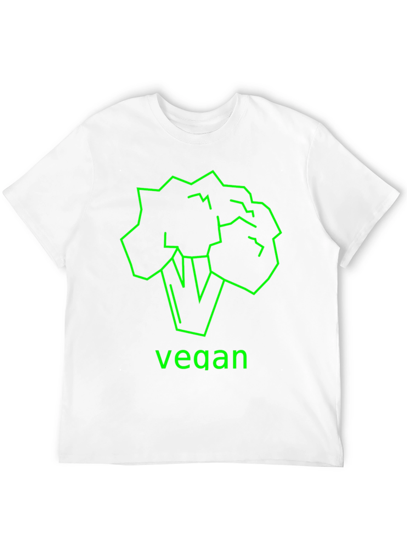 Vegan Broccoli Graphic Tee - Unisex Black T-Shirt