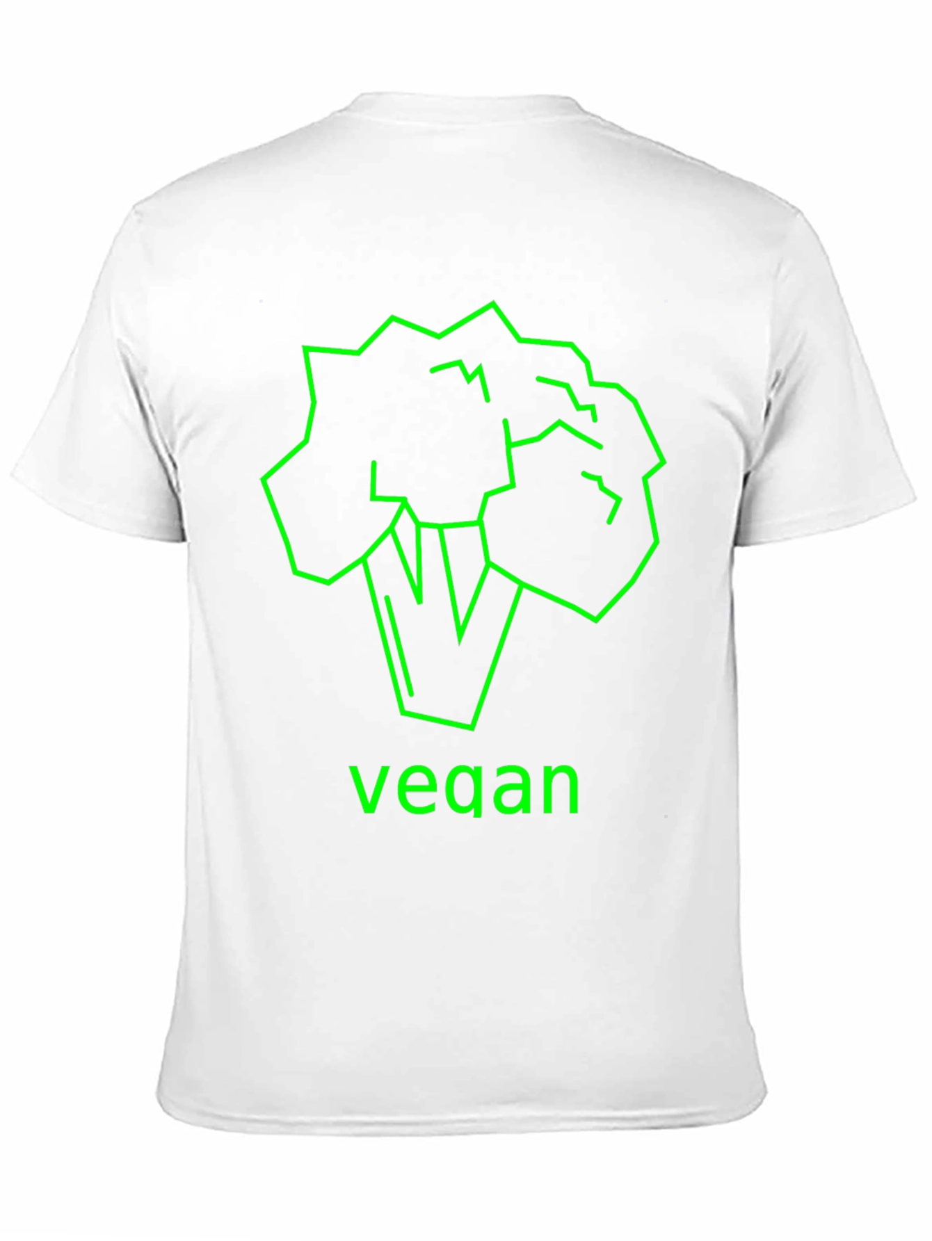 Vegan Broccoli Graphic Tee - Unisex Black T-Shirt