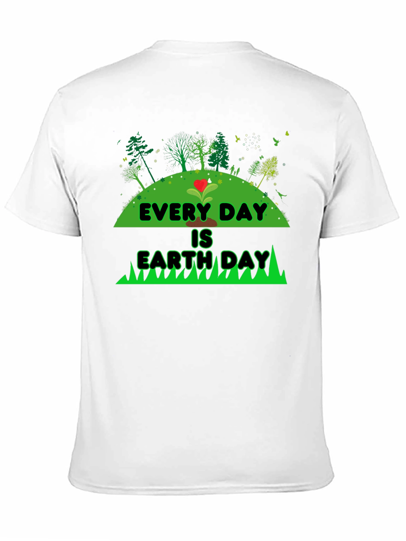 Every Day is Earth Day Black Graphic Tee