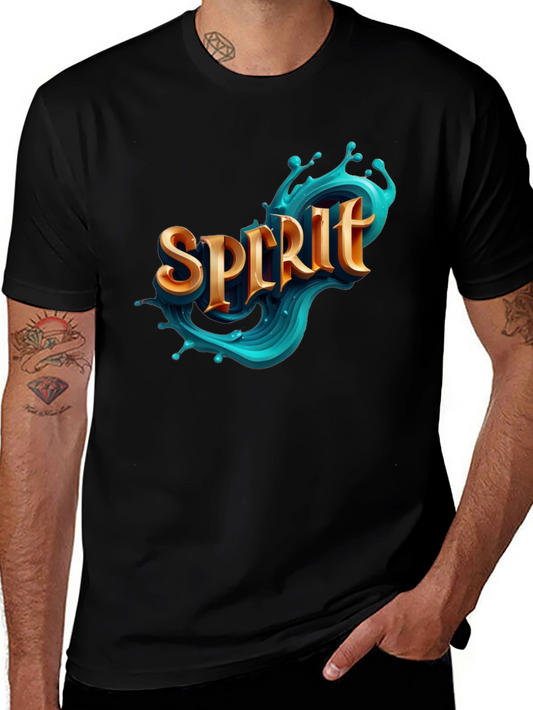 Spirit Graphic Black T-Shirt - Unique Design