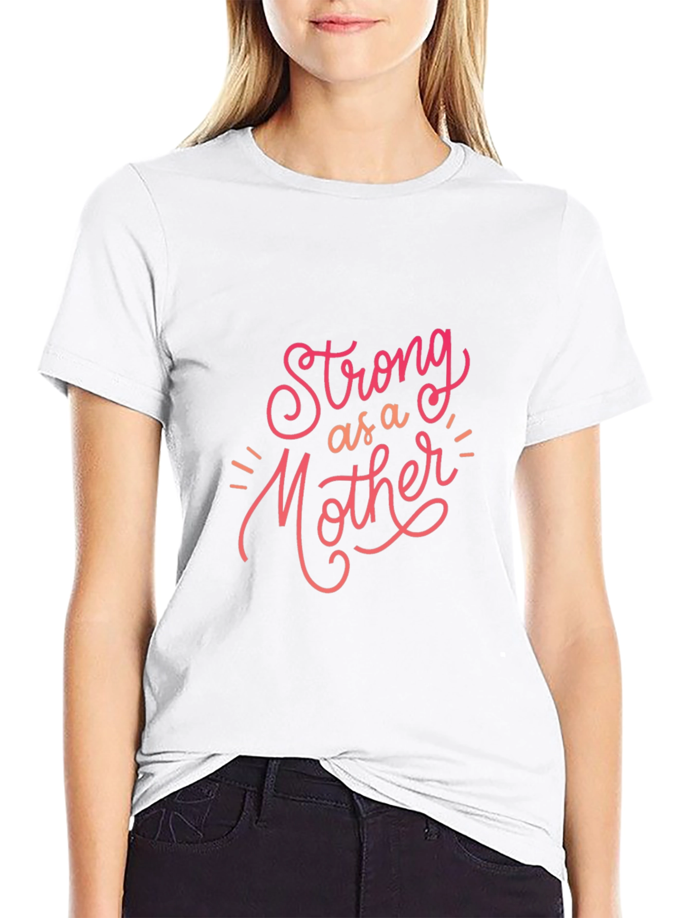 Strong as a Mother Graphic Tee - Black