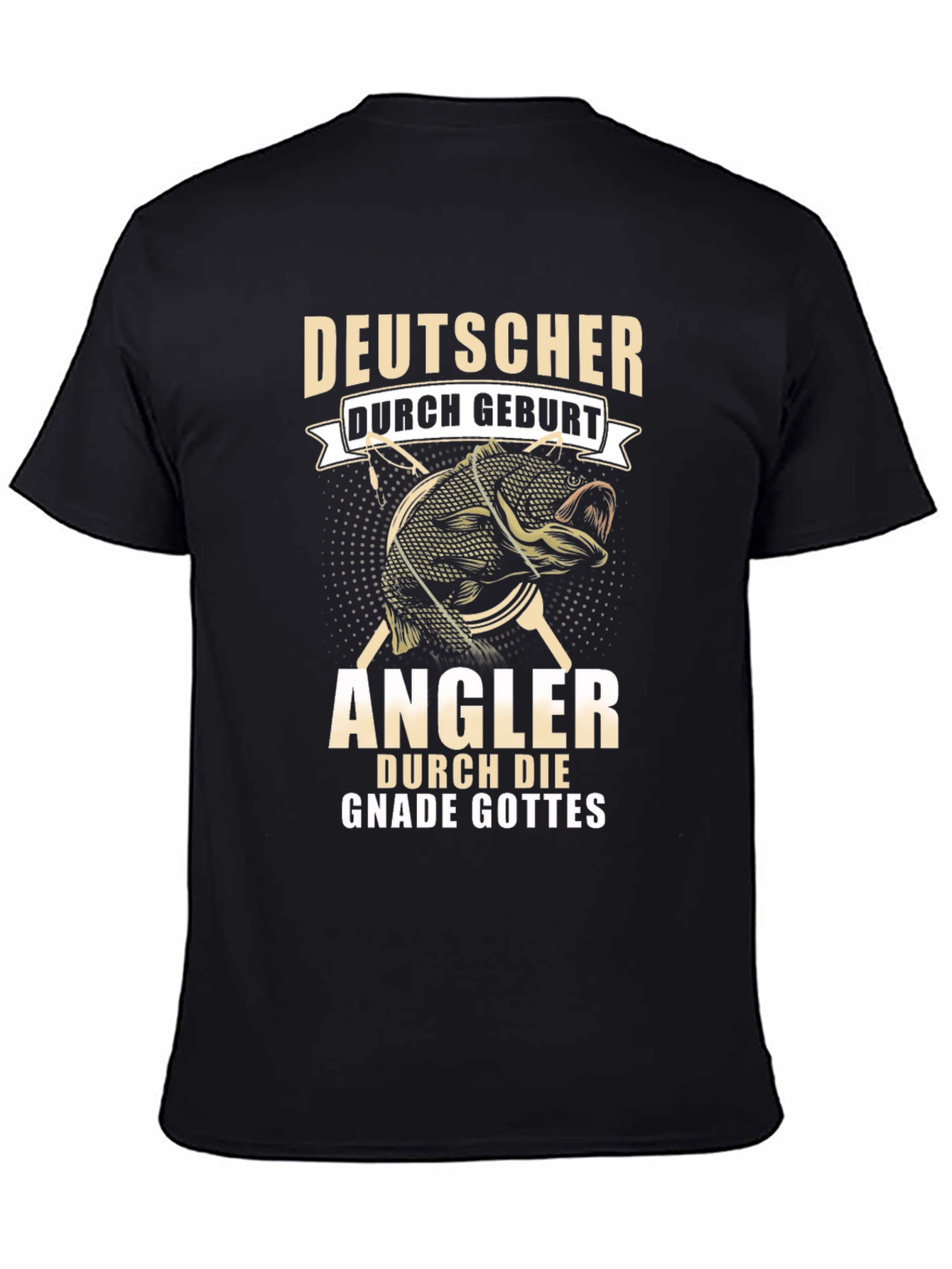 German Fisherman T-Shirt: Deutscher Angler Design