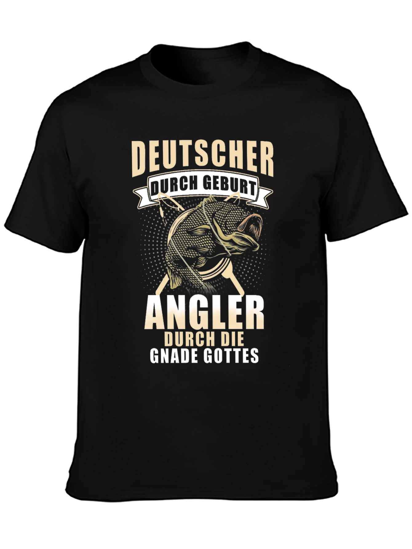 German Fisherman T-Shirt: Deutscher Angler Design