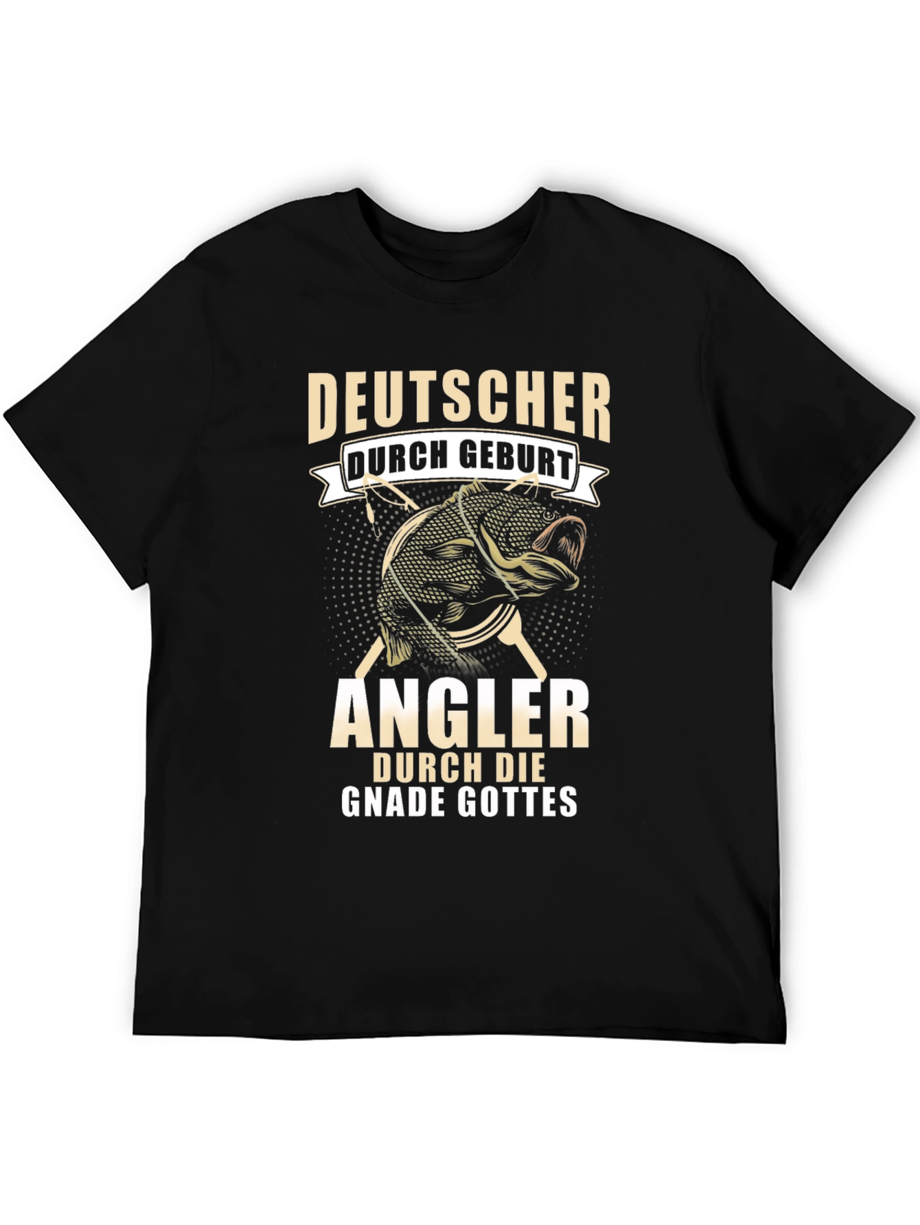 German Fisherman T-Shirt: Deutscher Angler Design
