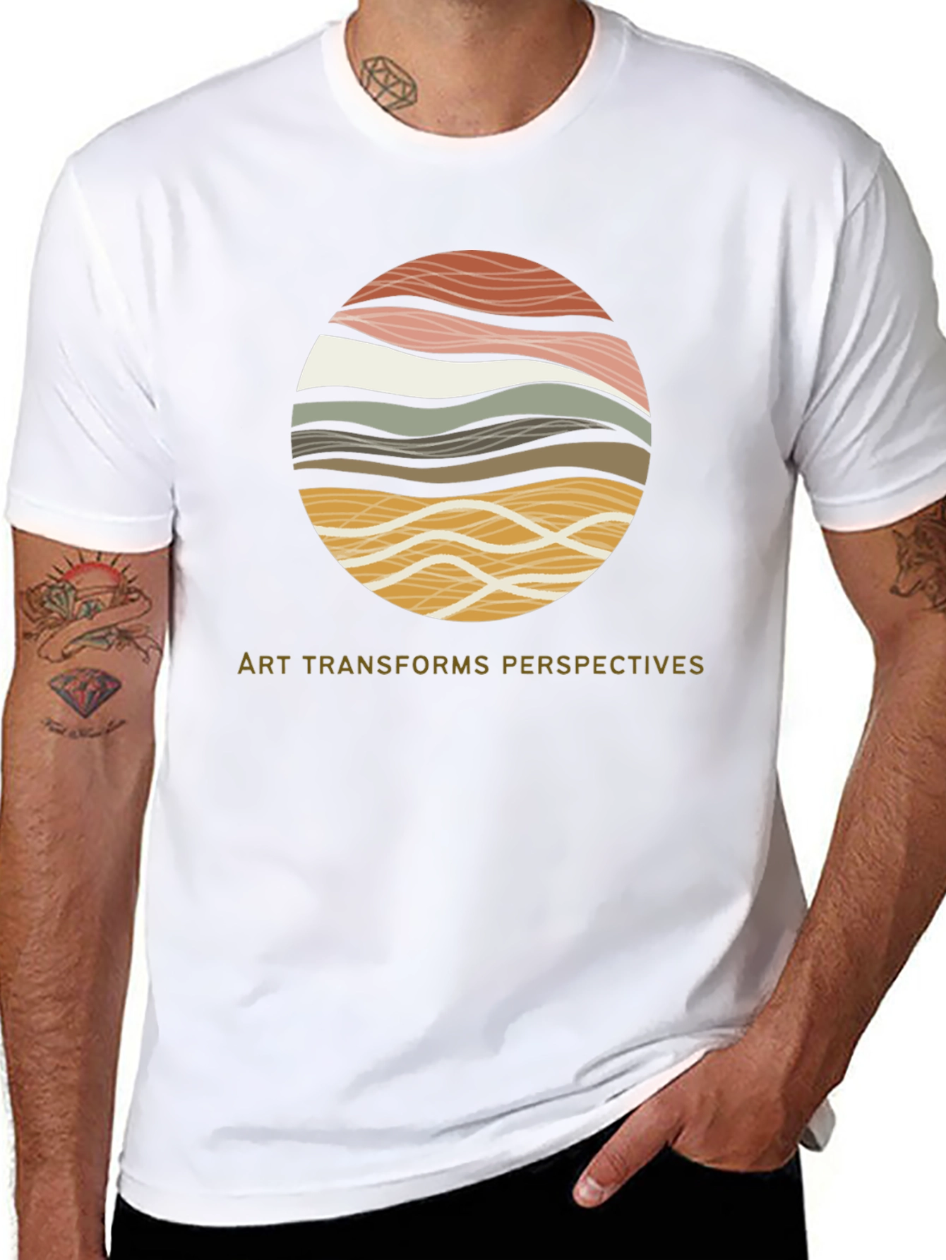 Art Transforms Perspectives Graphic Tee