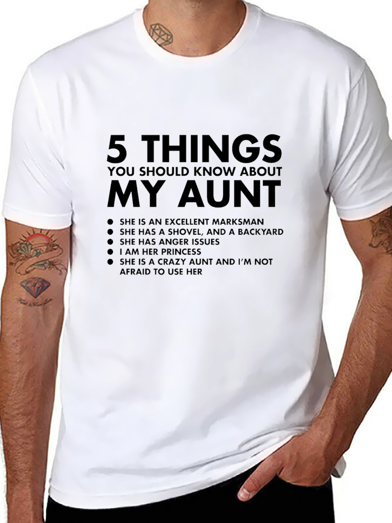 My Aunt T-Shirt: Excellent Markswoman - Crazy Aunt
