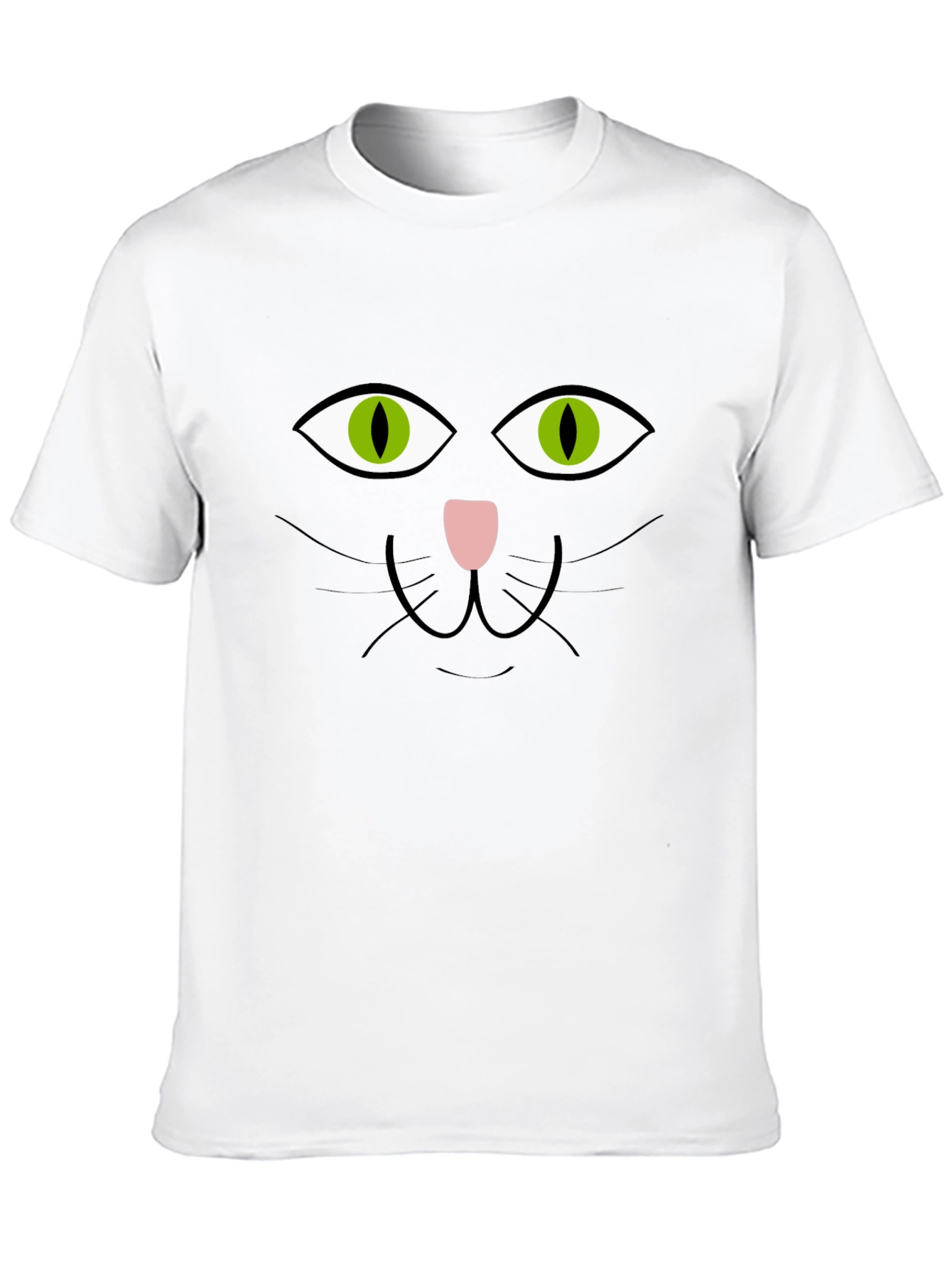 Black Cat Face T-Shirt Halloween Tee