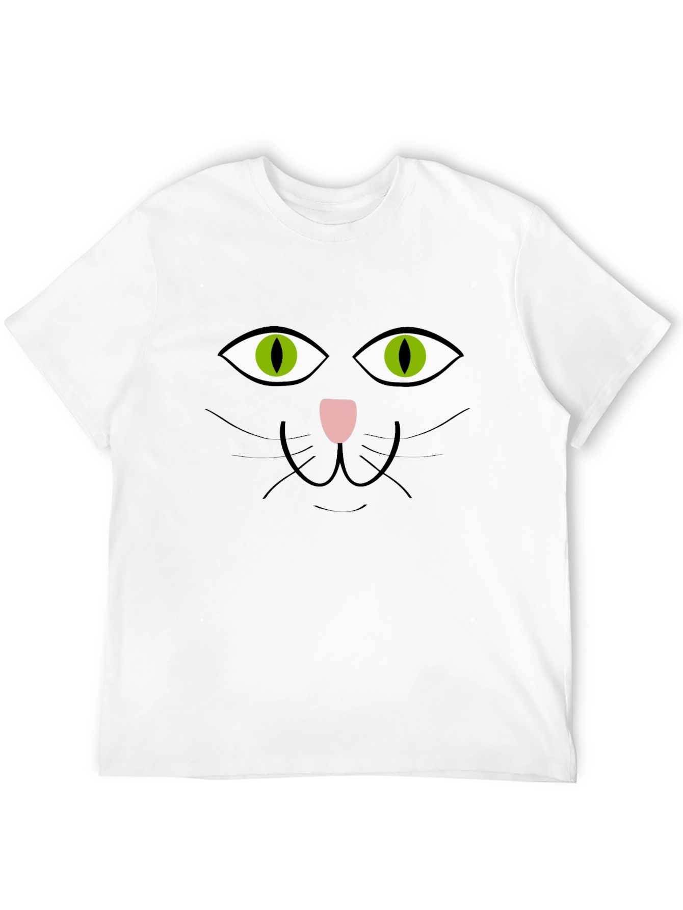 Black Cat Face T-Shirt Halloween Tee