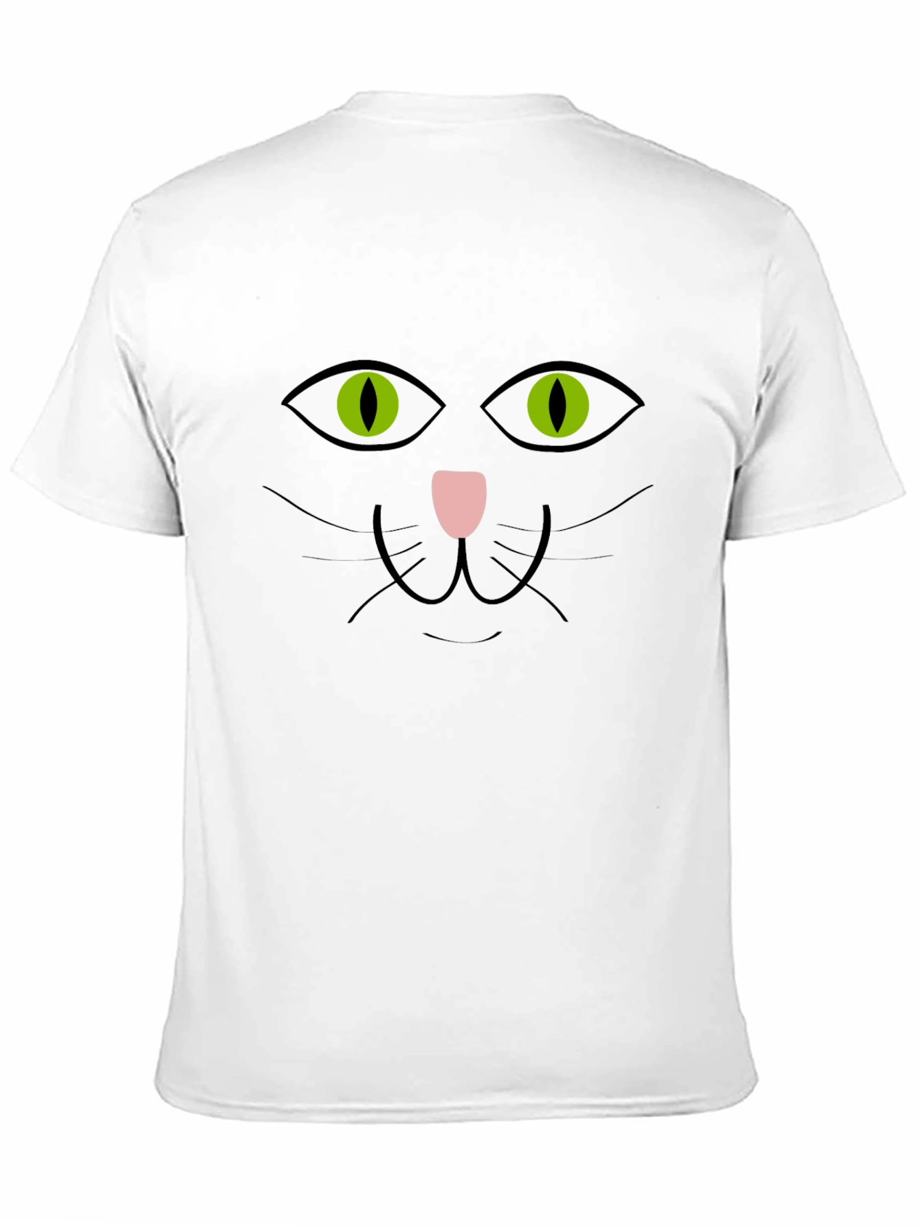 Black Cat Face T-Shirt Halloween Tee