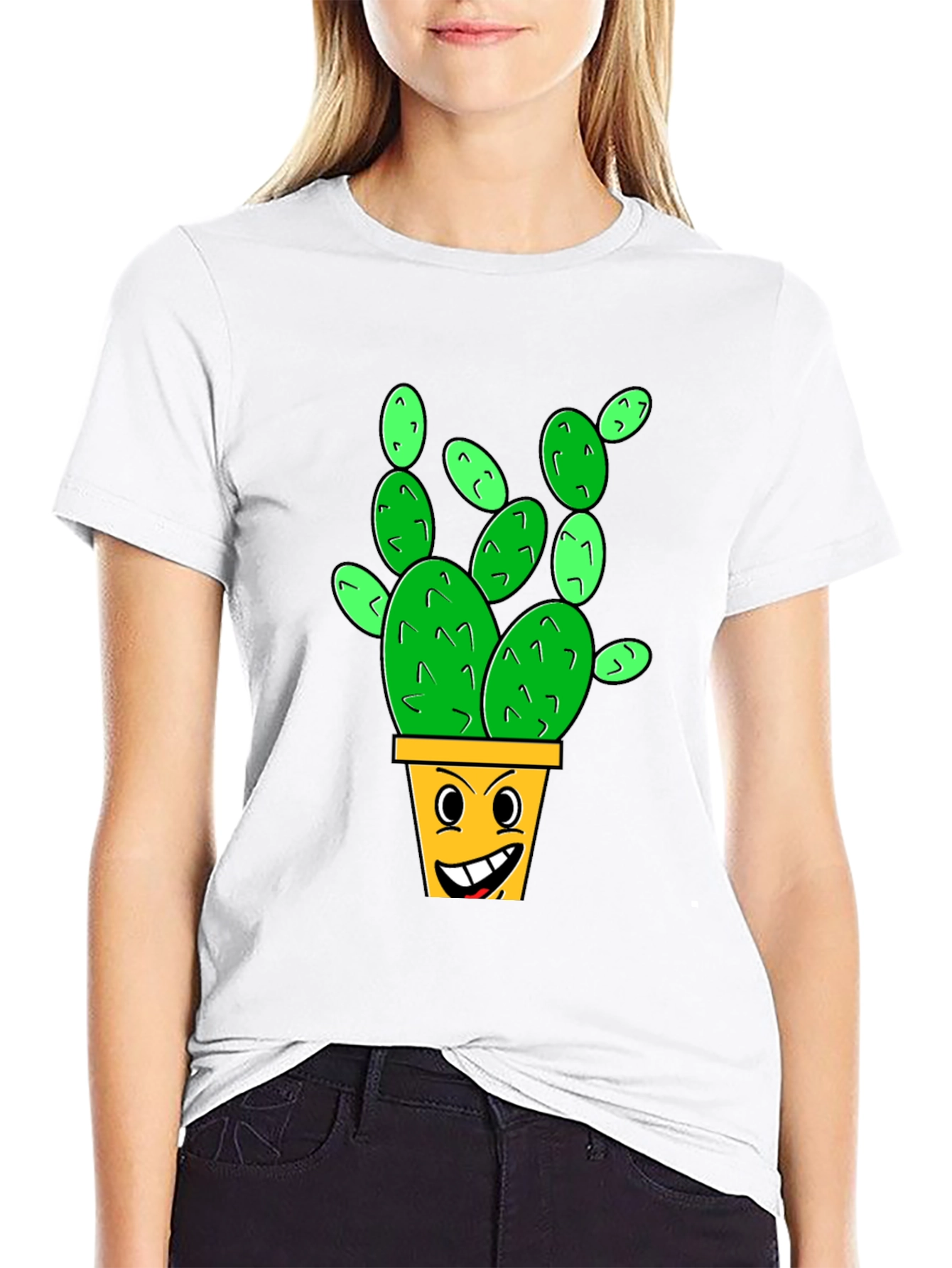 Smiling Cactus Graphic Tee