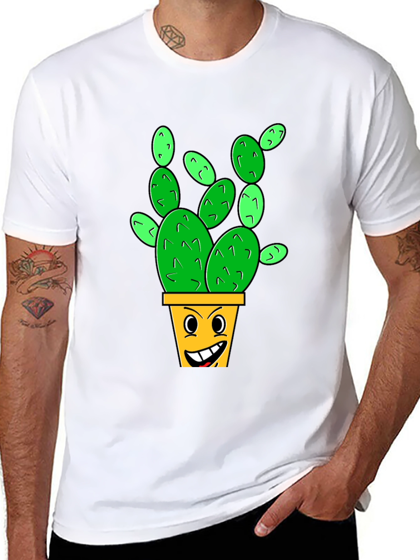 Smiling Cactus Graphic Tee