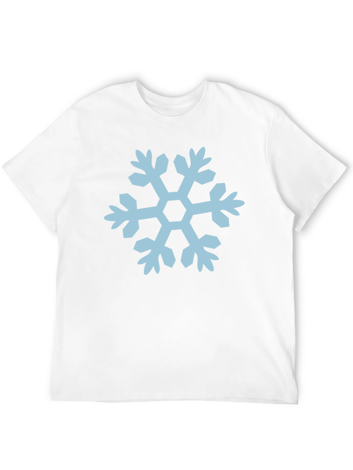 Snowflake Graphic Tee - Black Cotton T-Shirt