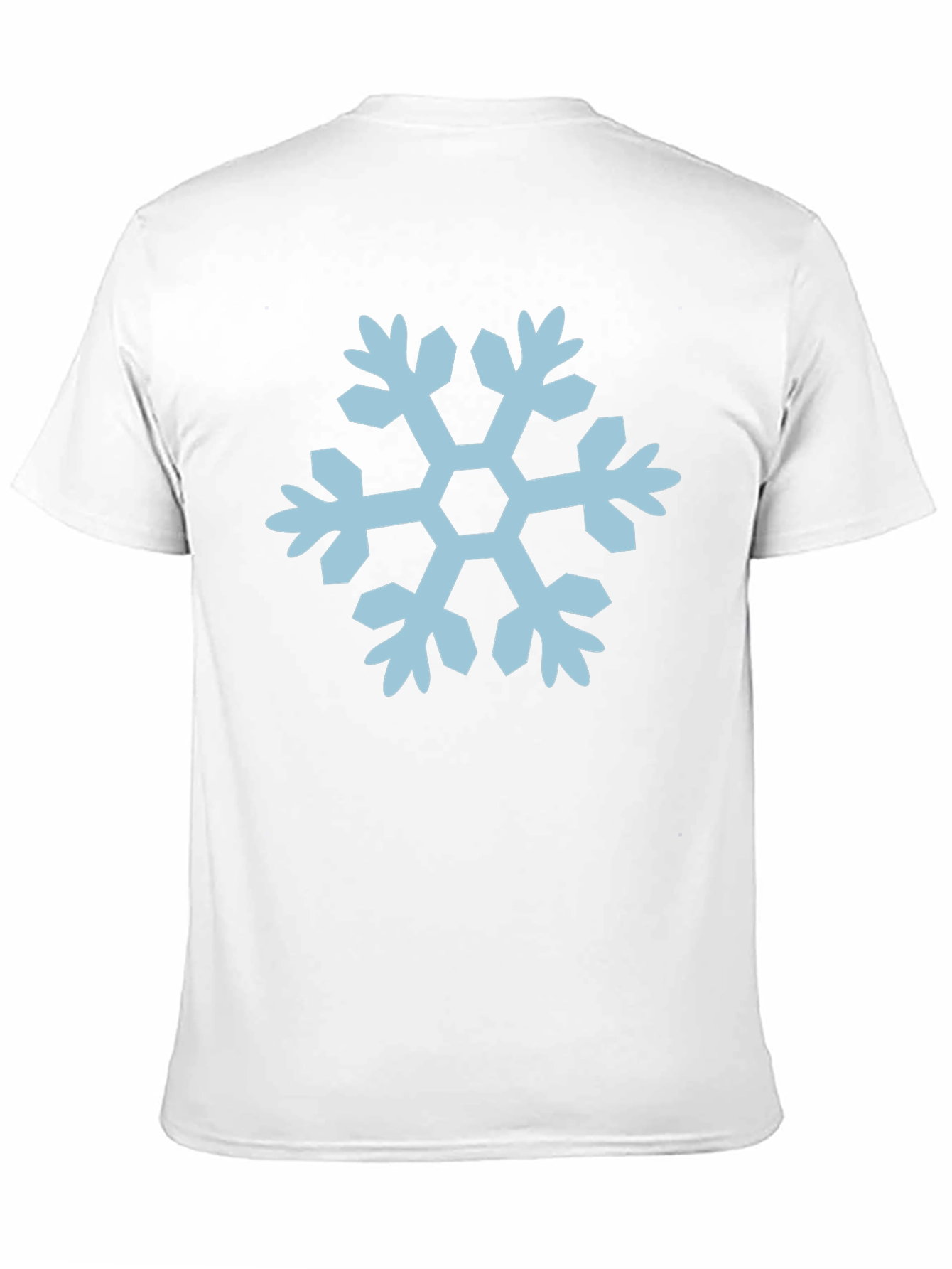 Snowflake Graphic Tee - Black Cotton T-Shirt