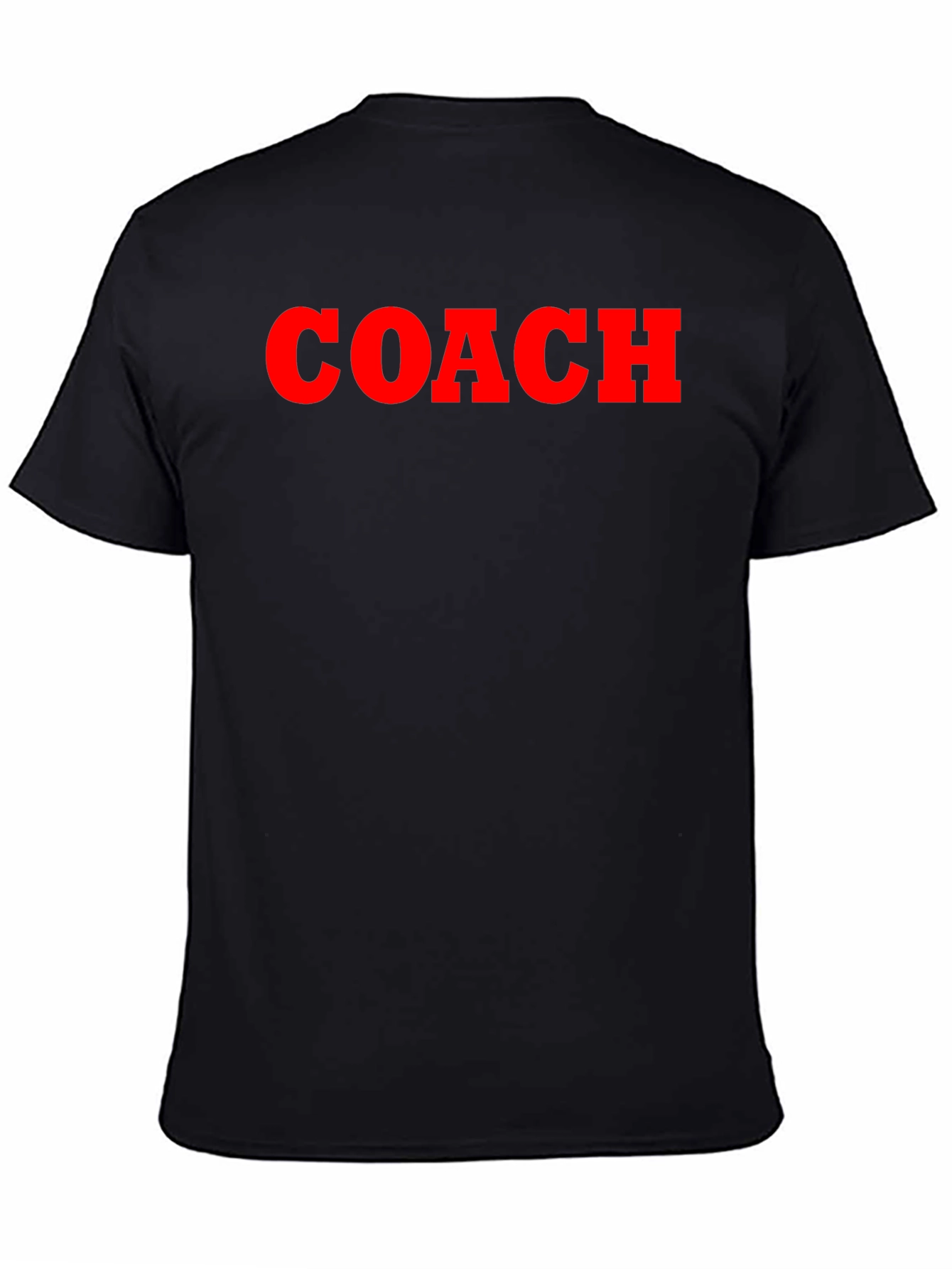 Coach Graphic Tee - Red on Black