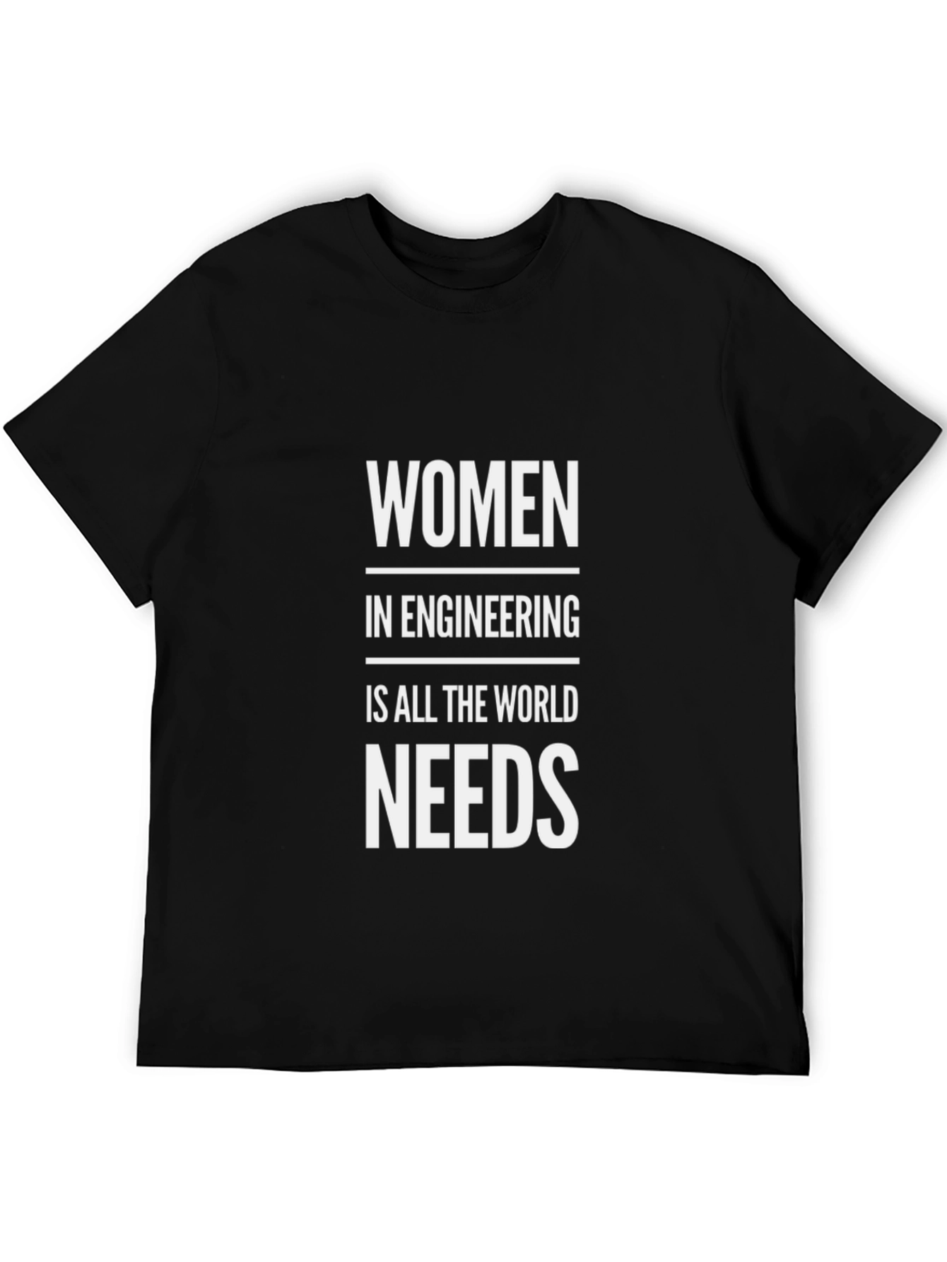 Women in Engineering Tee - Empowering Black T-Shirt