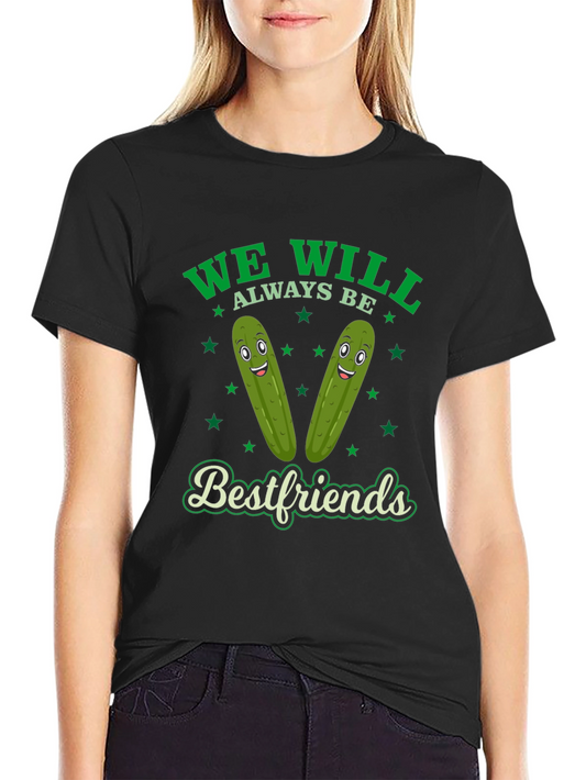 Funny Pickle Best Friends Graphic T-Shirt