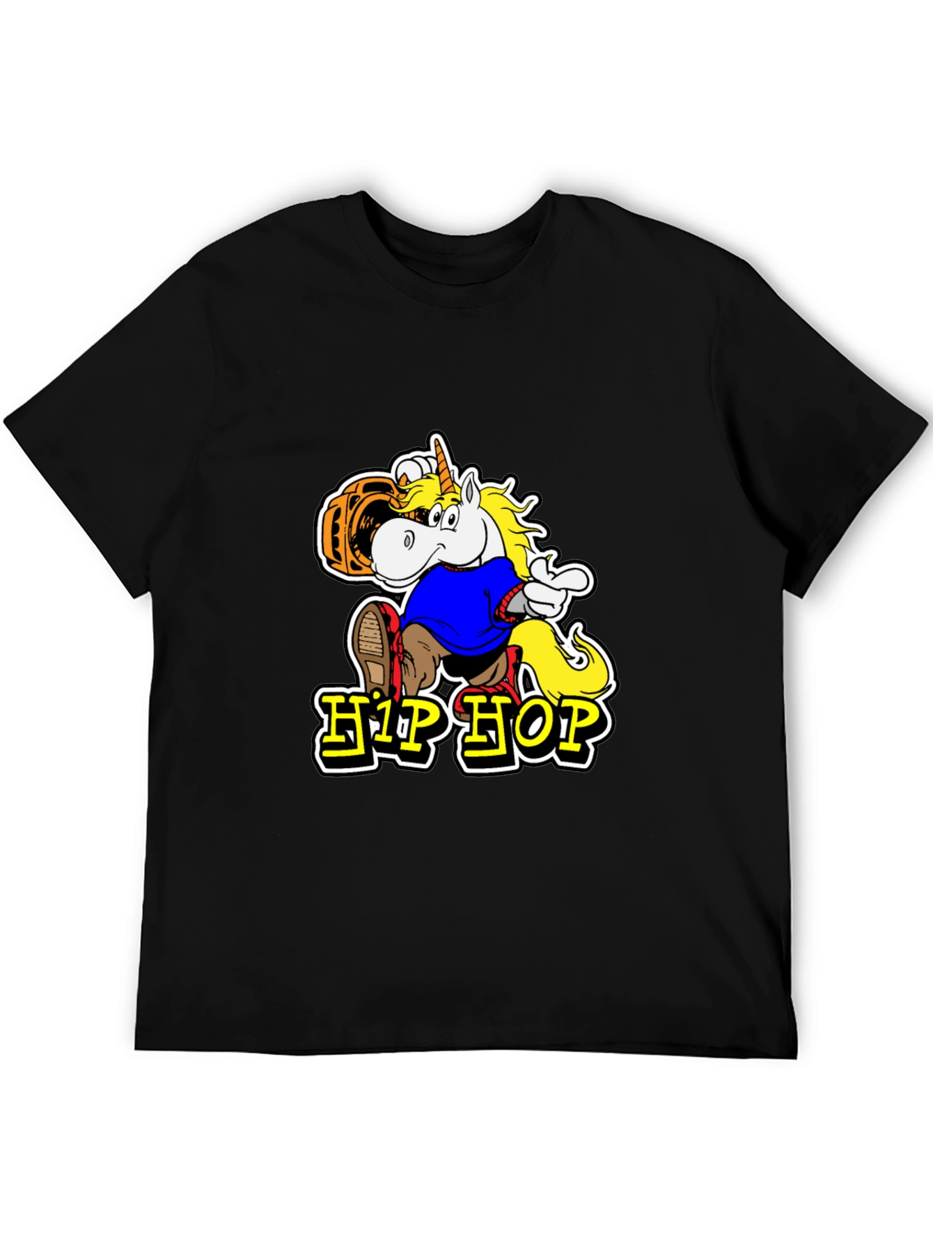 Hip Hop Unicorn Graphic T-Shirt