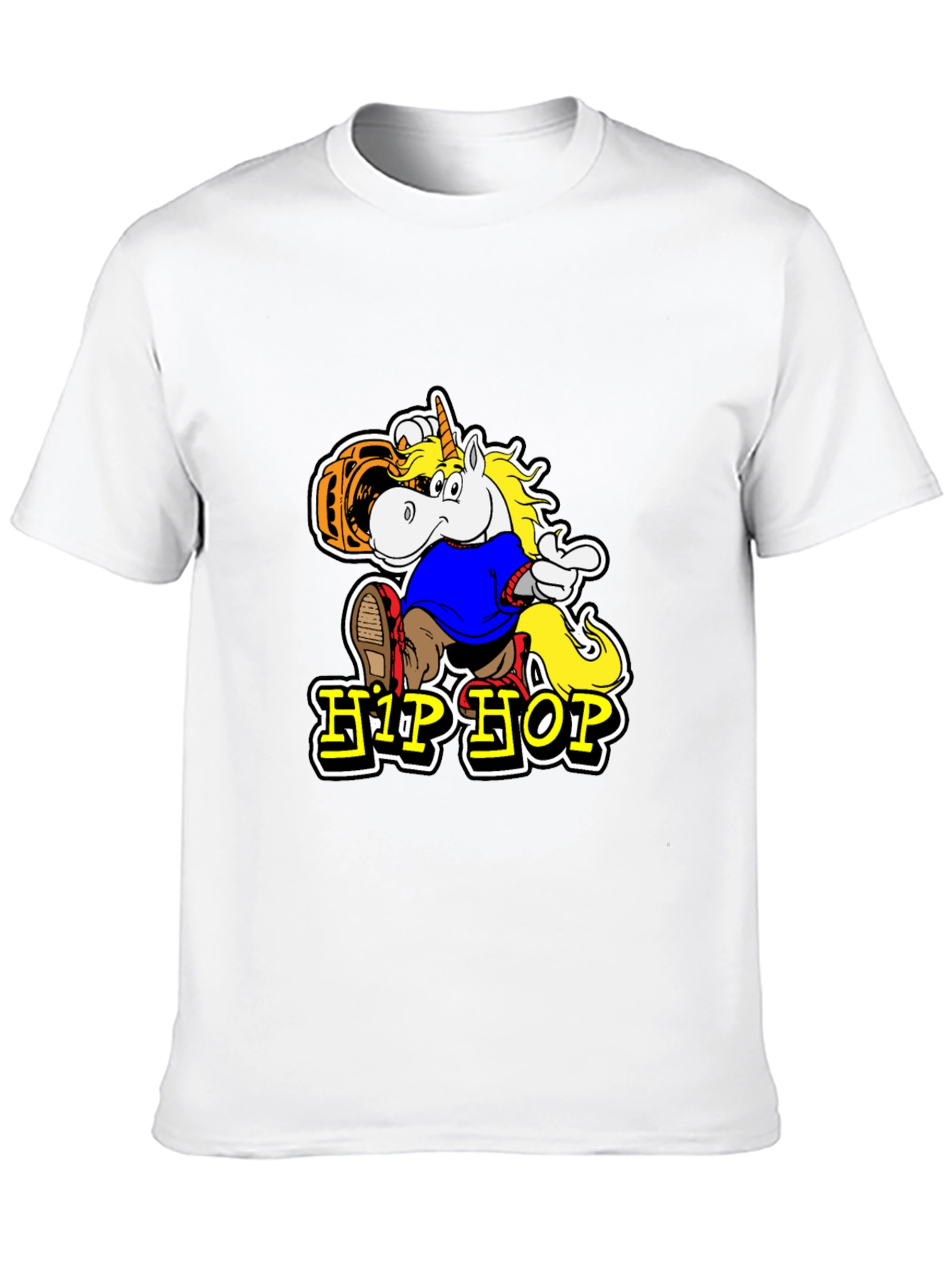 Hip Hop Unicorn Graphic T-Shirt
