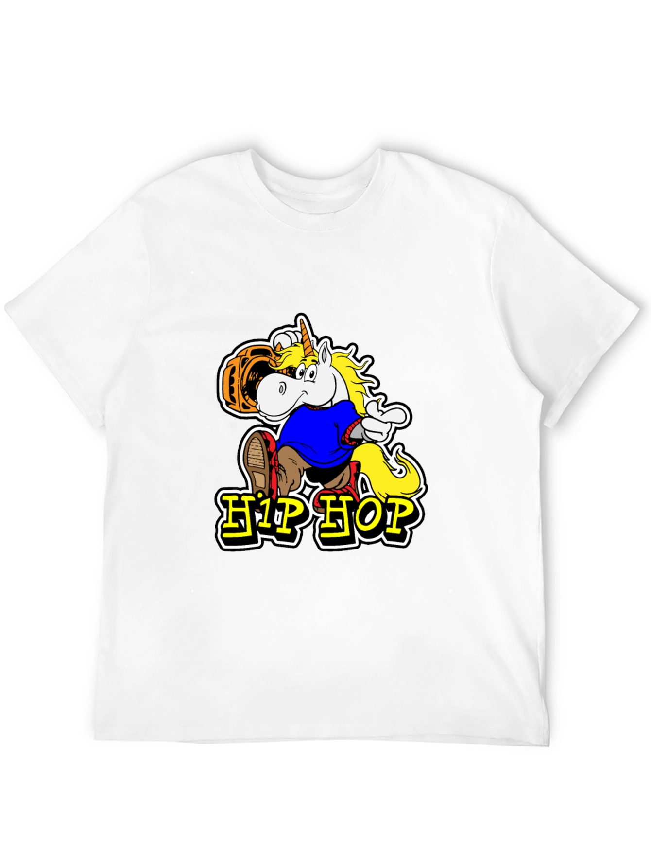 Hip Hop Unicorn Graphic T-Shirt