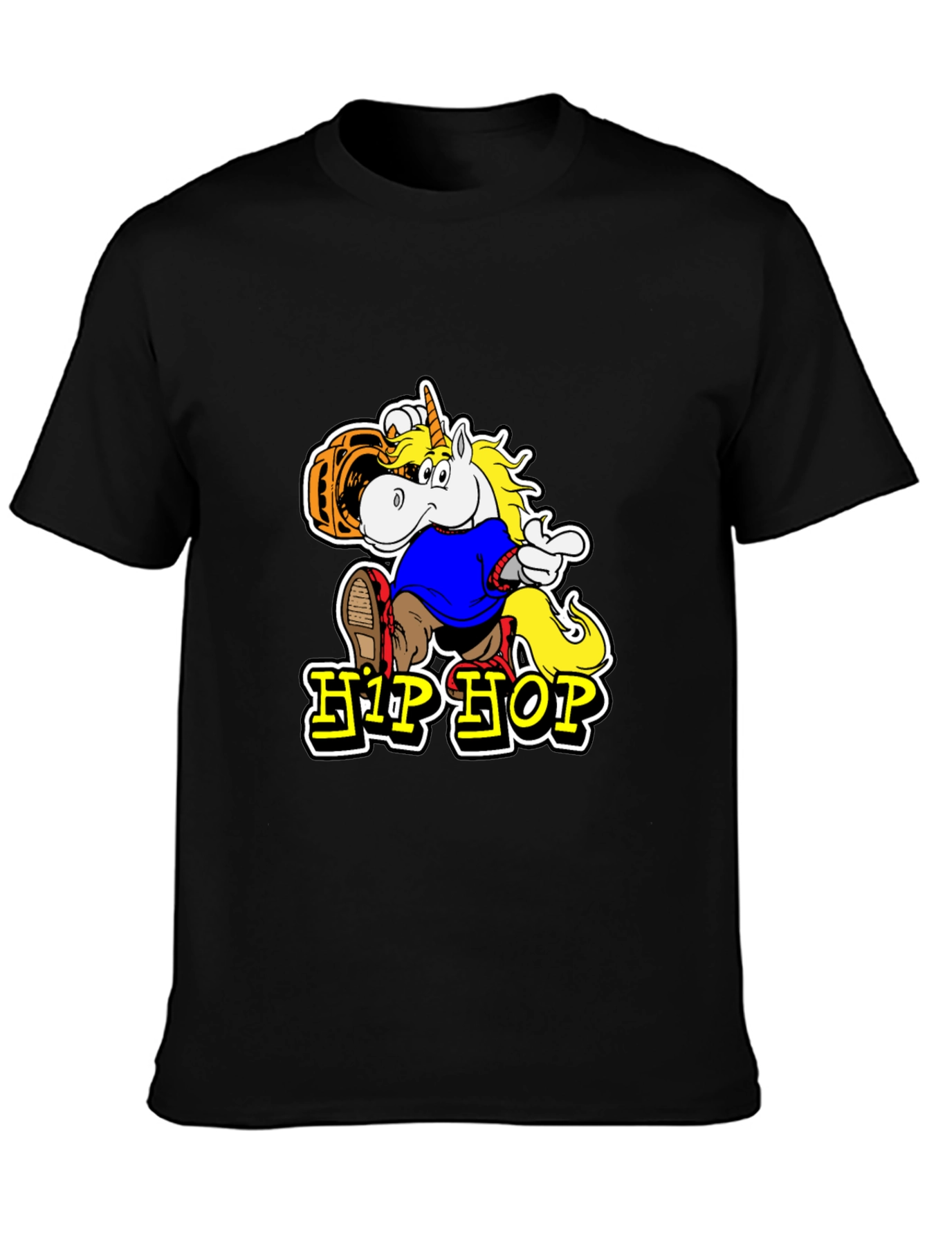 Hip Hop Unicorn Graphic T-Shirt