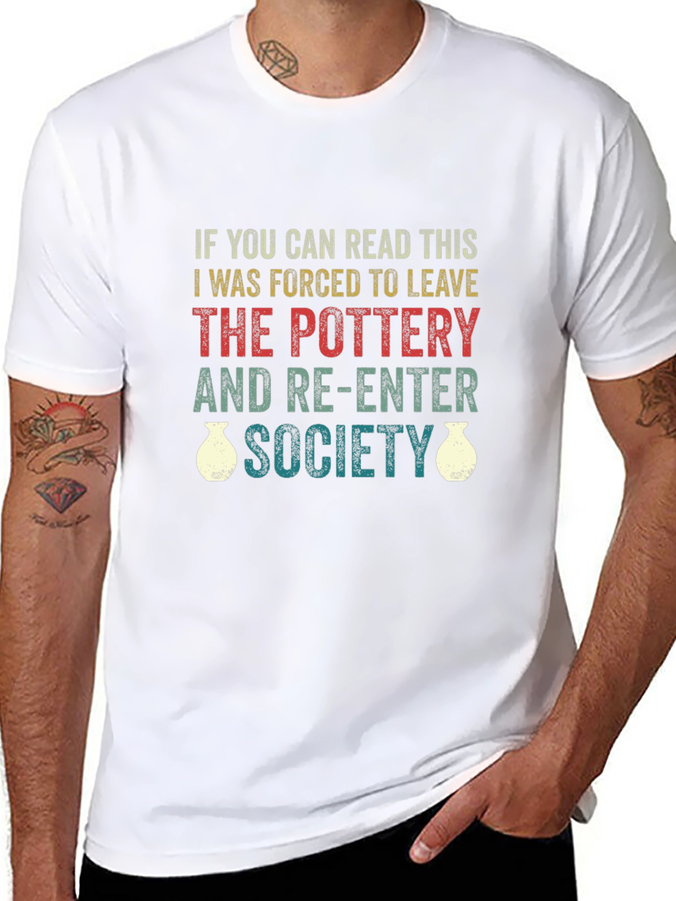 Pottery Lover T-Shirt - Forced To Leave Society