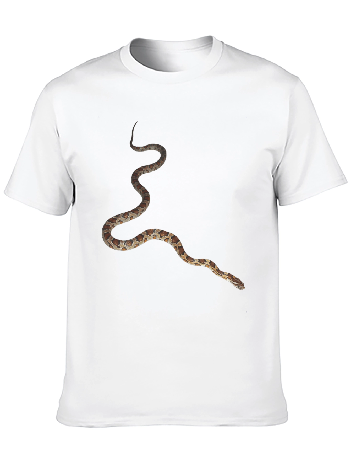 Snake Print Black T-Shirt - Unique Graphic Tee