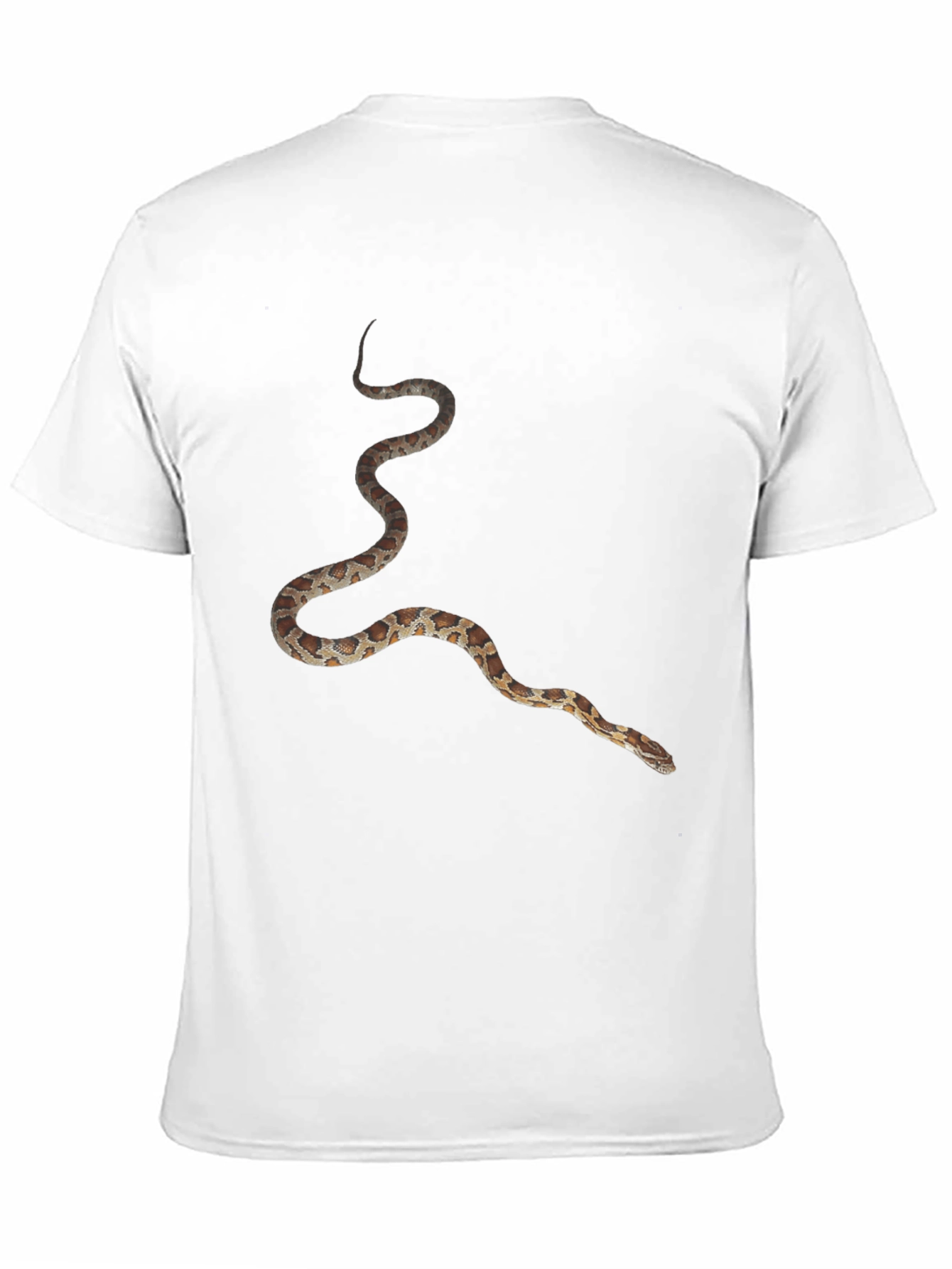 Snake Print Black T-Shirt - Unique Graphic Tee