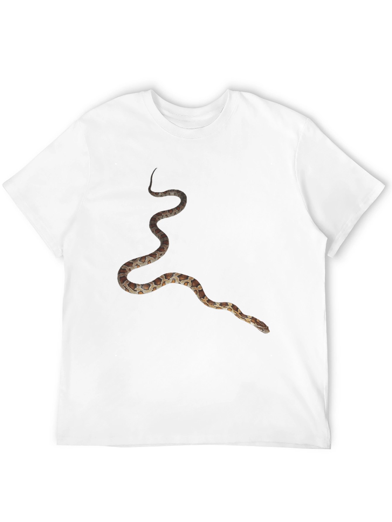 Snake Print Black T-Shirt - Unique Graphic Tee