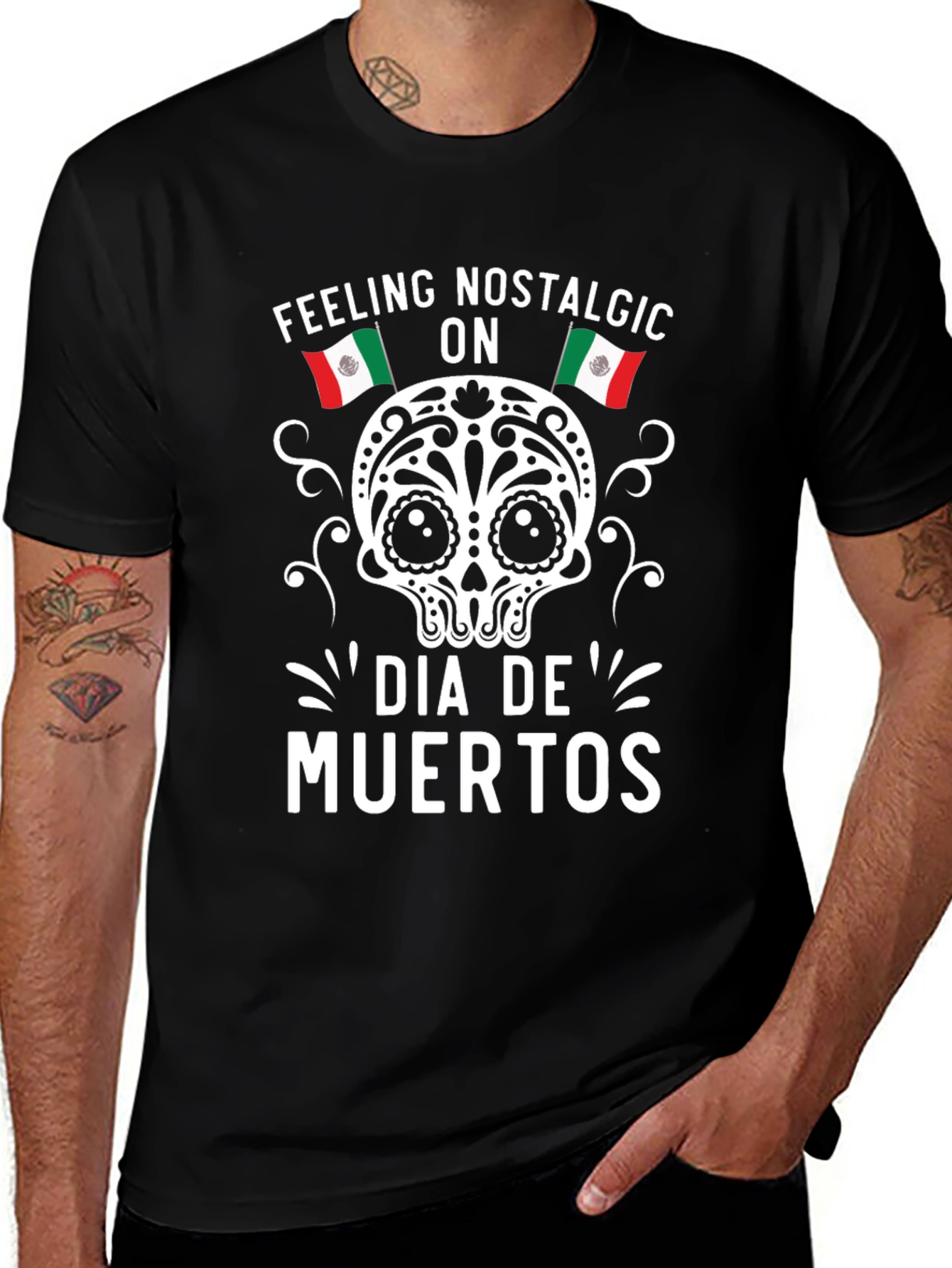 Dia De Muertos T-Shirt - Sugar Skull Design