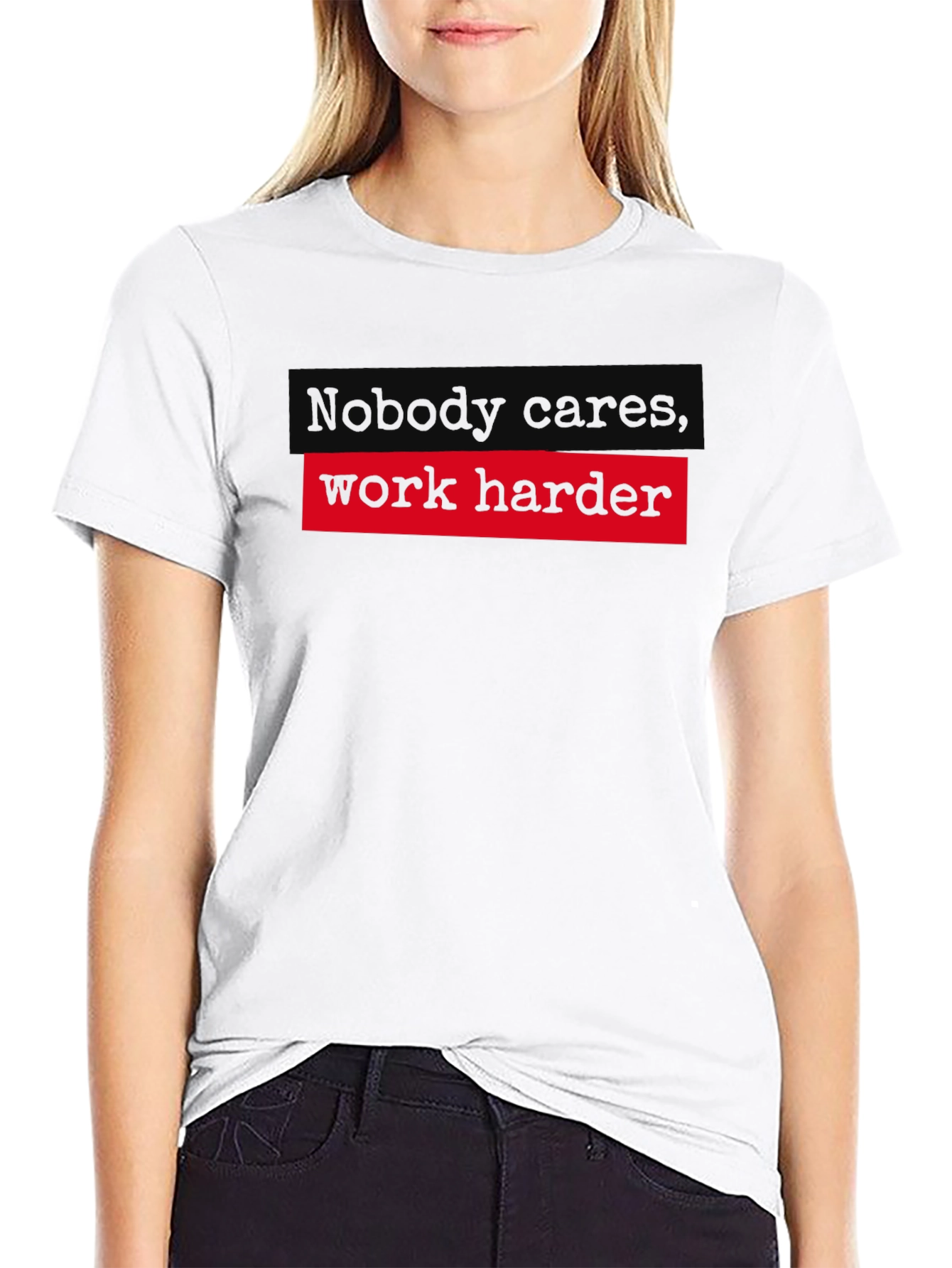 Work Harder Graphic Tee - Motivational T-Shirt