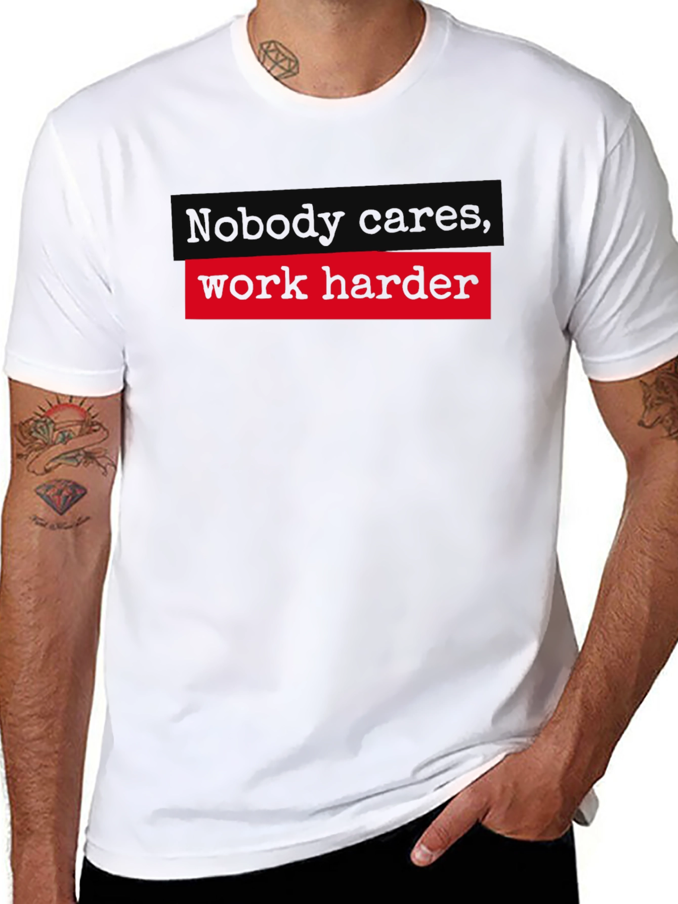 Work Harder Graphic Tee - Motivational T-Shirt
