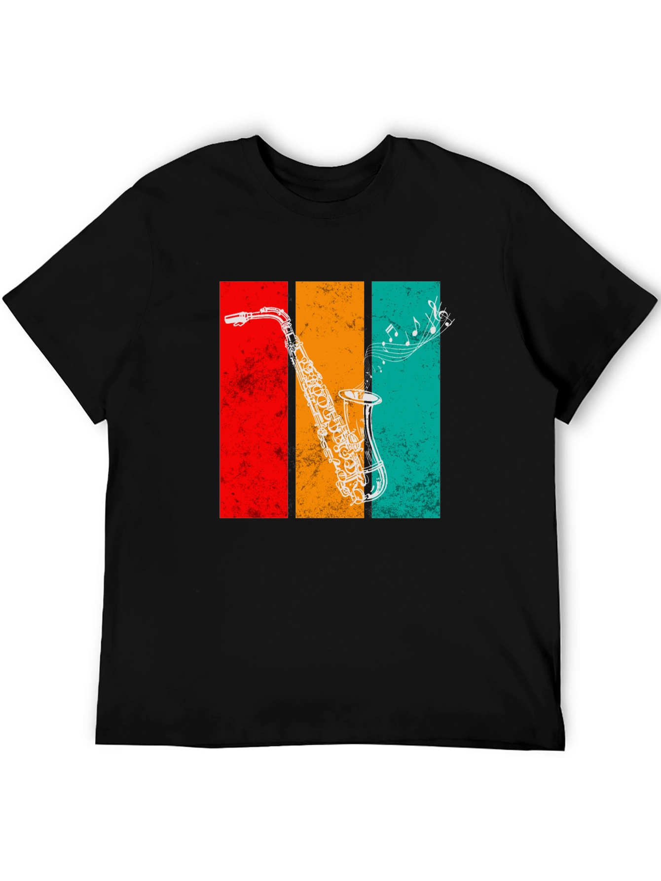 Retro Saxophone Graphic Tee - Music Lovers T-Shirt