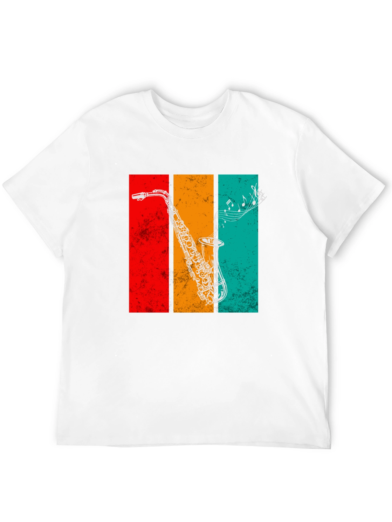 Retro Saxophone Graphic Tee - Music Lovers T-Shirt