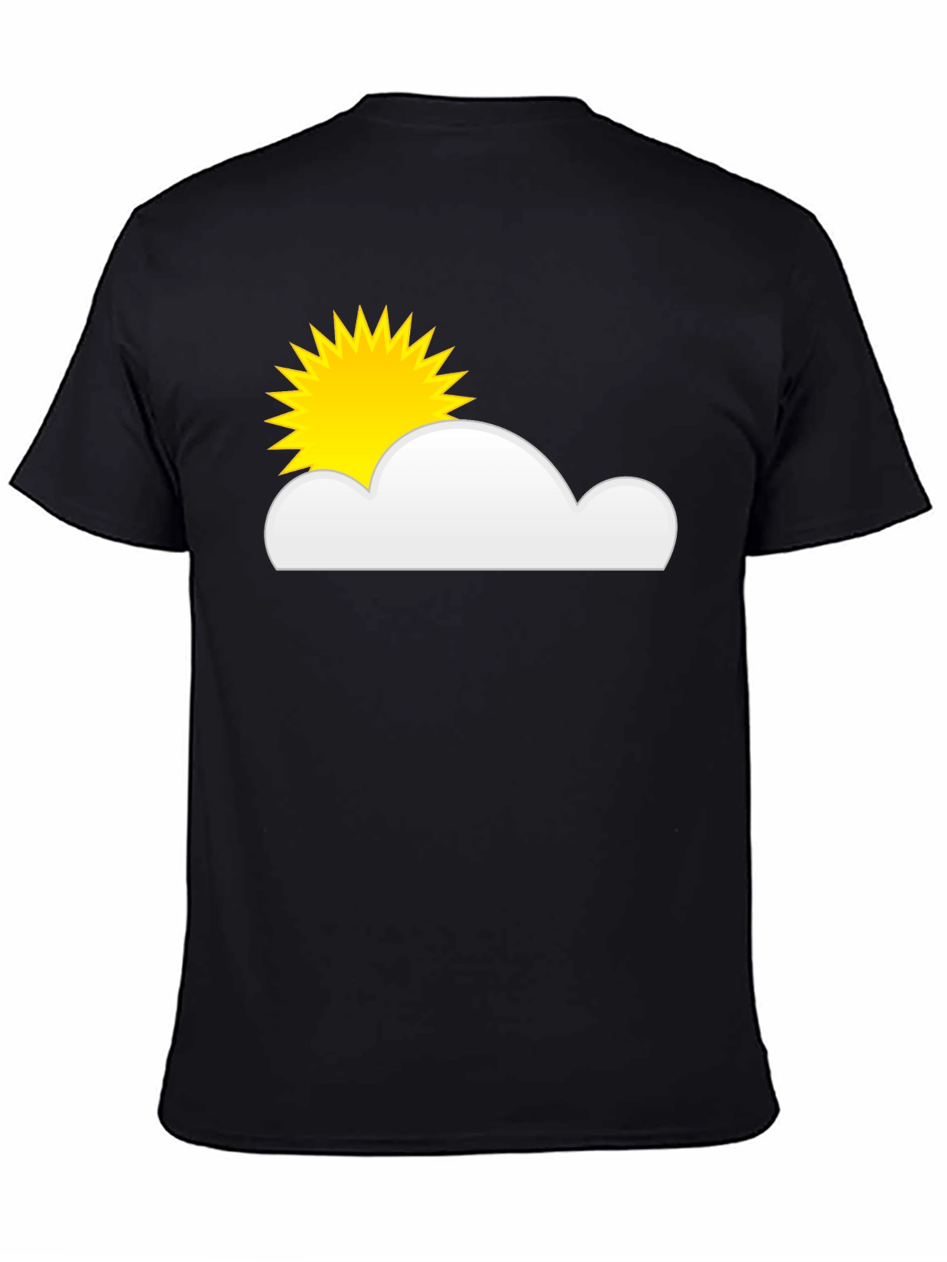 Sunny Day Graphic T-Shirt - Black Cotton Tee