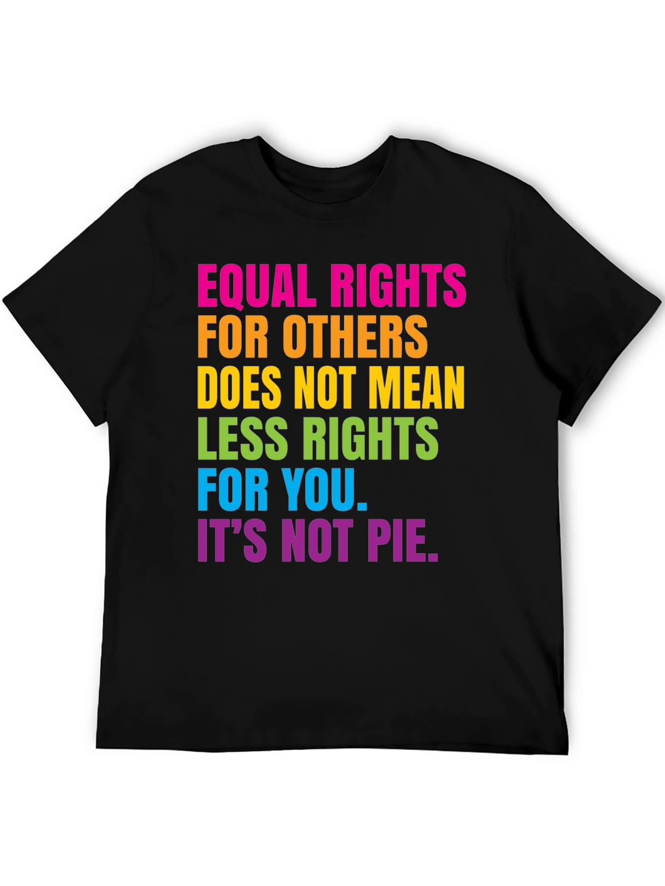 Equal Rights Rainbow Graphic Tee