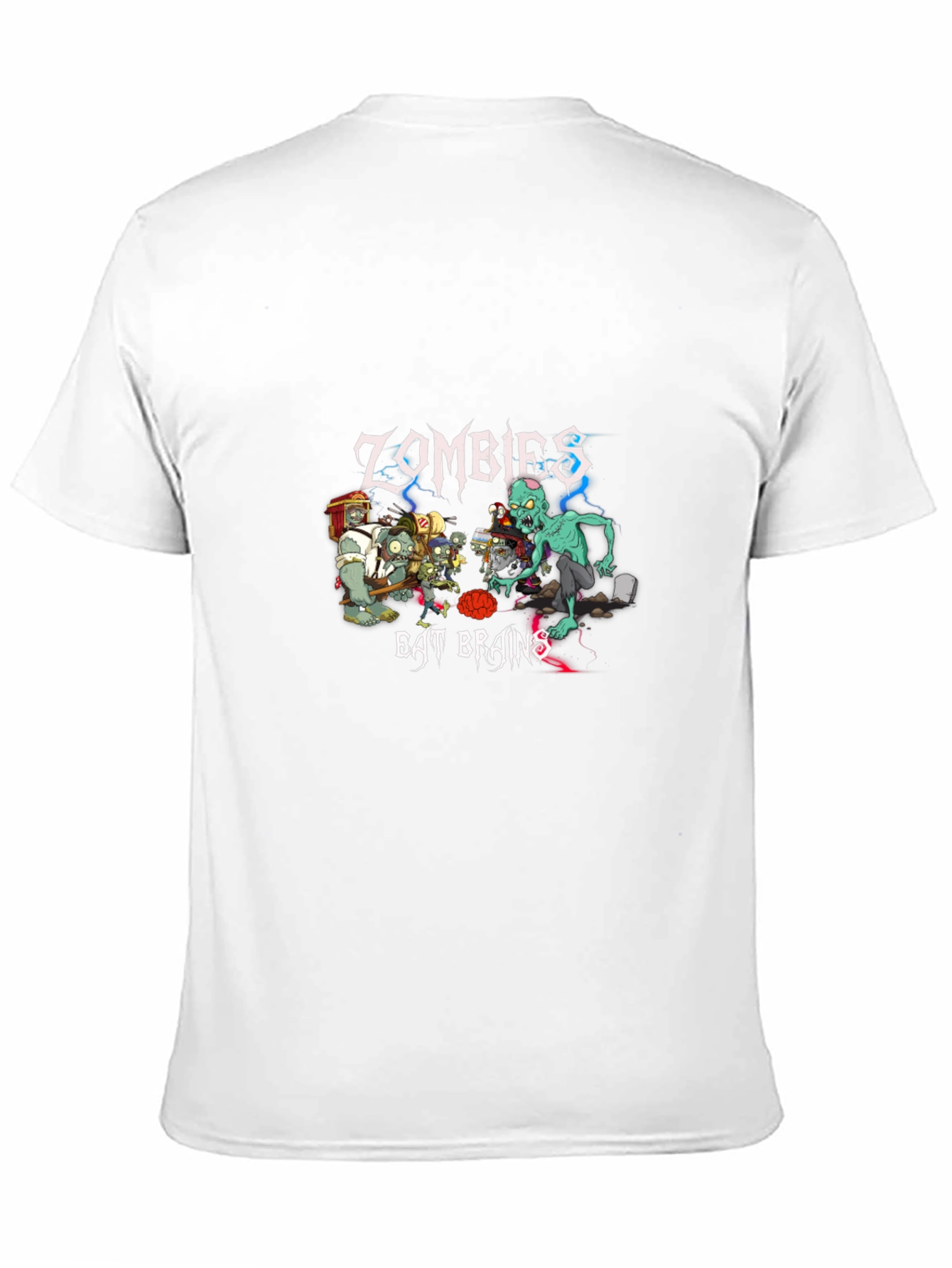 Zombies Eat Brains Graphic T-Shirt - Unique Design
