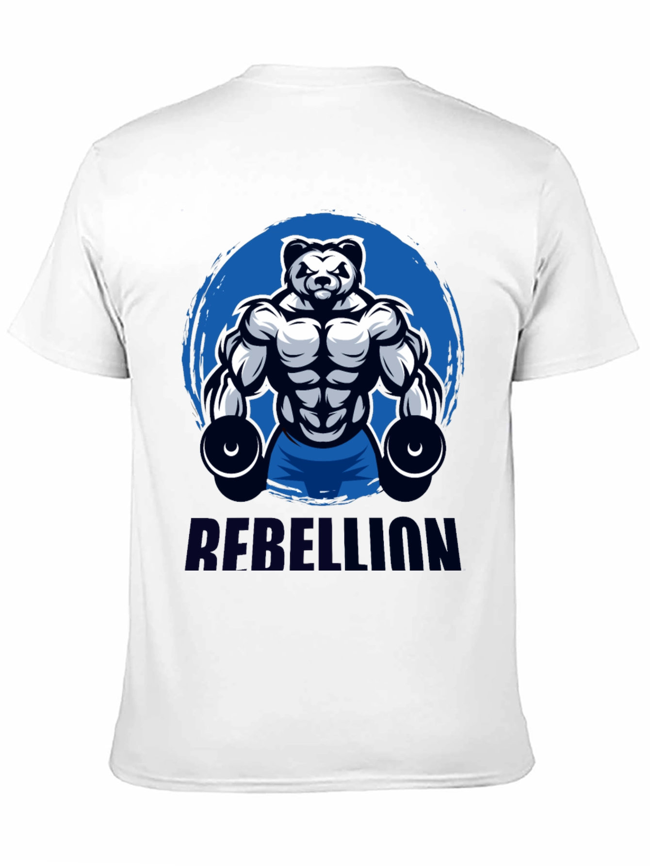 Rebellion Panda Gym Black T-Shirt